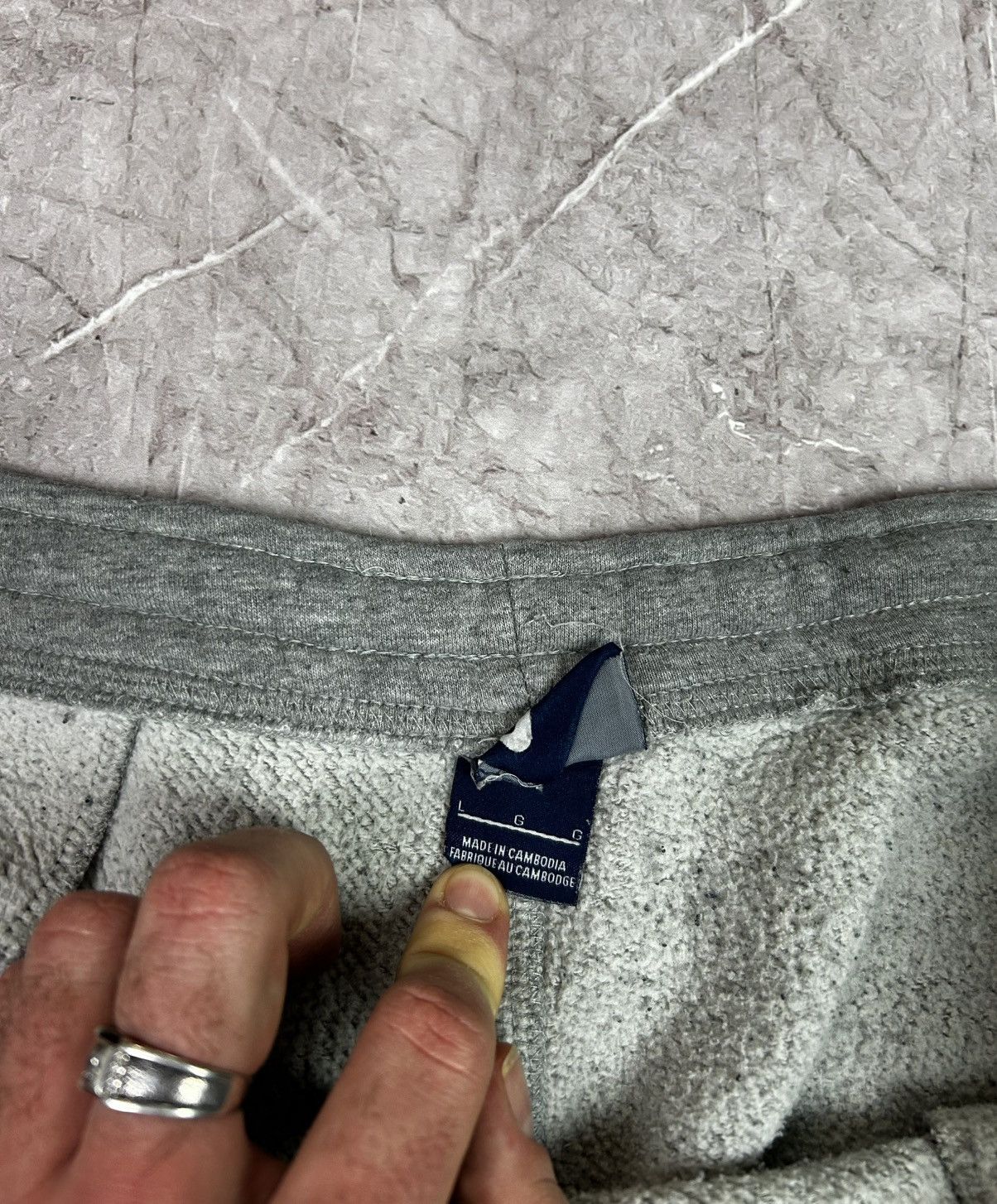 Nike × Vintage Vintage Y2K gray Nike baggy cotton sweatpants size L Size US 32 / EU 48 - 6 Thumbnail