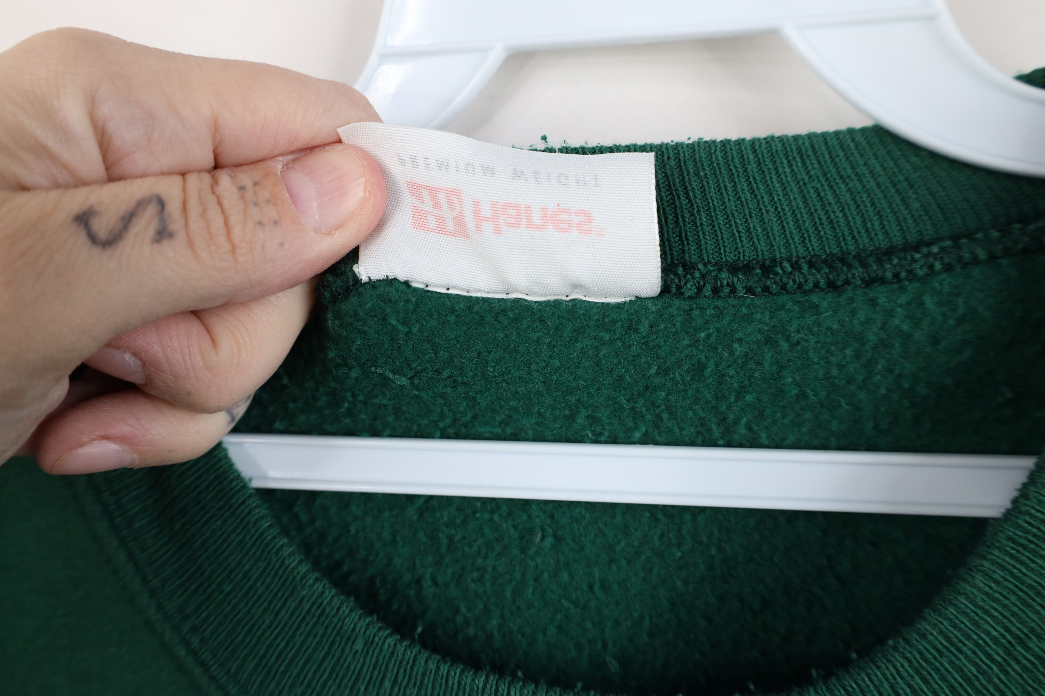 Vintage Vintage 90s Streetwear Crewneck Sweatshirt Hunter Green Size US M / EU 48-50 / 2 - 5 Thumbnail