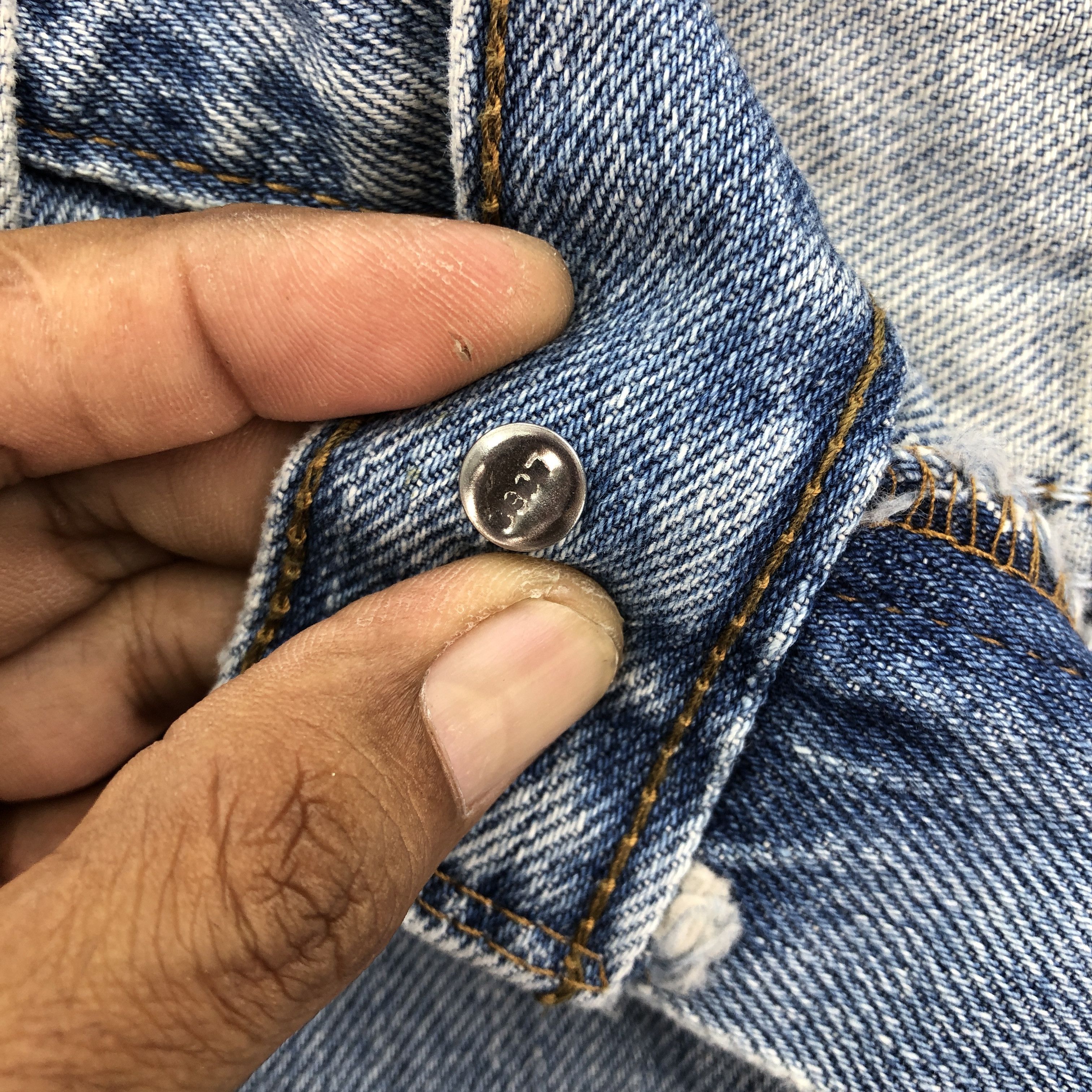 Levi's Vintage Y2K Levis Sun Faded Jeans Levi's Stone Wash Denim Size US 40 / EU 56 - 8 Thumbnail