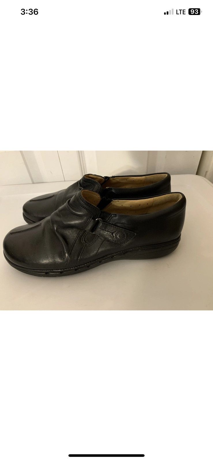 Clarks Clarks Artisan Women's 9M Slip-On Loafer Black Leather Shoe Size US 9 / EU 42 - 6 Thumbnail