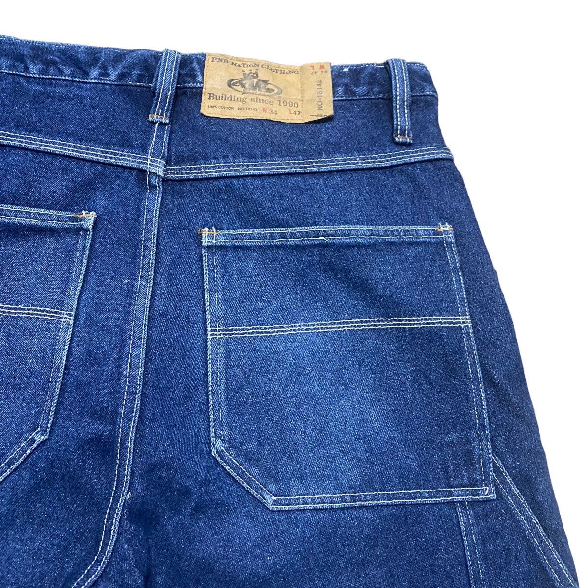 Vintage Vintage PNB Nation Denim Carpenter Baggy Pants Size US 34 / EU 50 - 13 Thumbnail