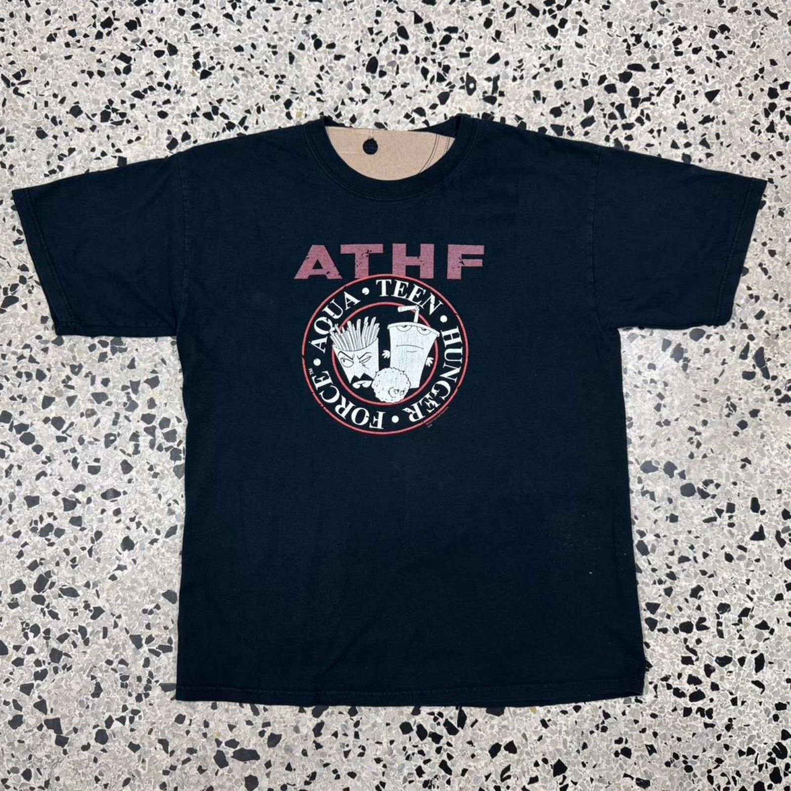 Cartoon Network VINTAGE Y2K ADULT SWIM ATHF AQUA TEEN HUNGER FORCE PROMO TEE Size US L / EU 52-54 / 3 - 1 Thumbnail