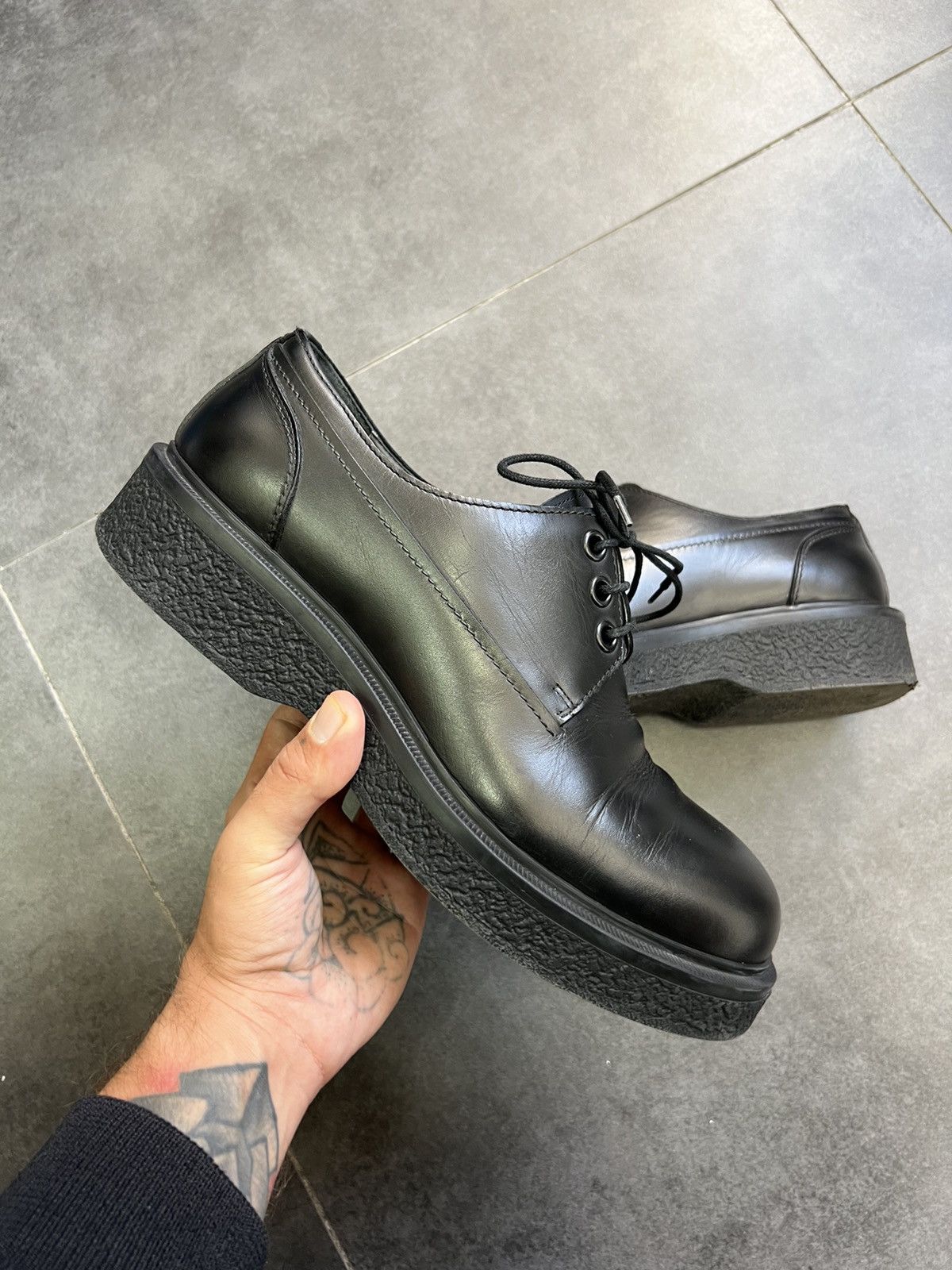 Lanvin Balenciaga steroid type Lanvin Round Toe Derby 43 Size US 10 / EU 43 - 3 Thumbnail