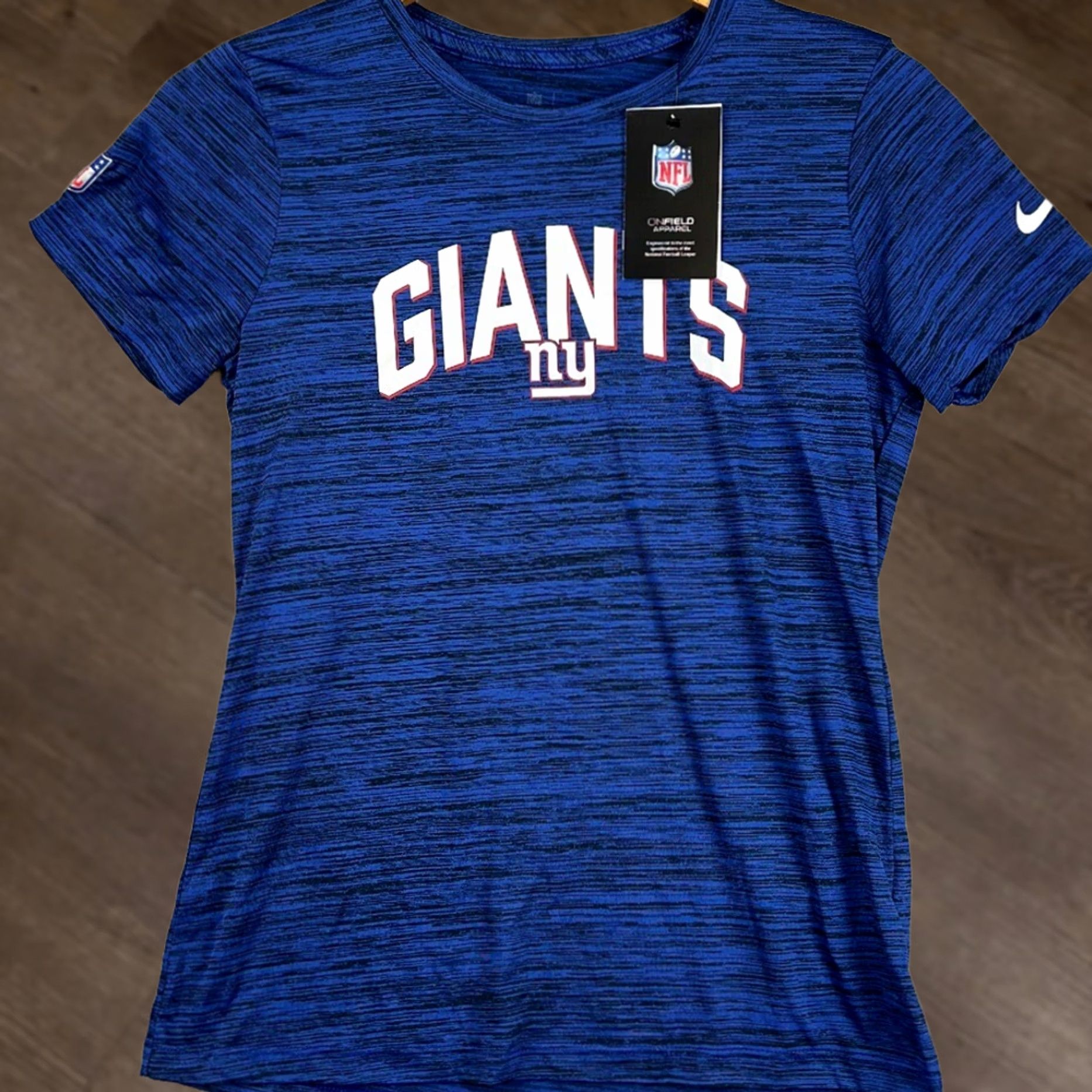 Nike VINTAGE New York Giants T-Shirt Womens Small Blue Dri-Fit Short Sleeve Tee NFL Nike NEW Size S / US 4 / IT 40 - 1 Thumbnail