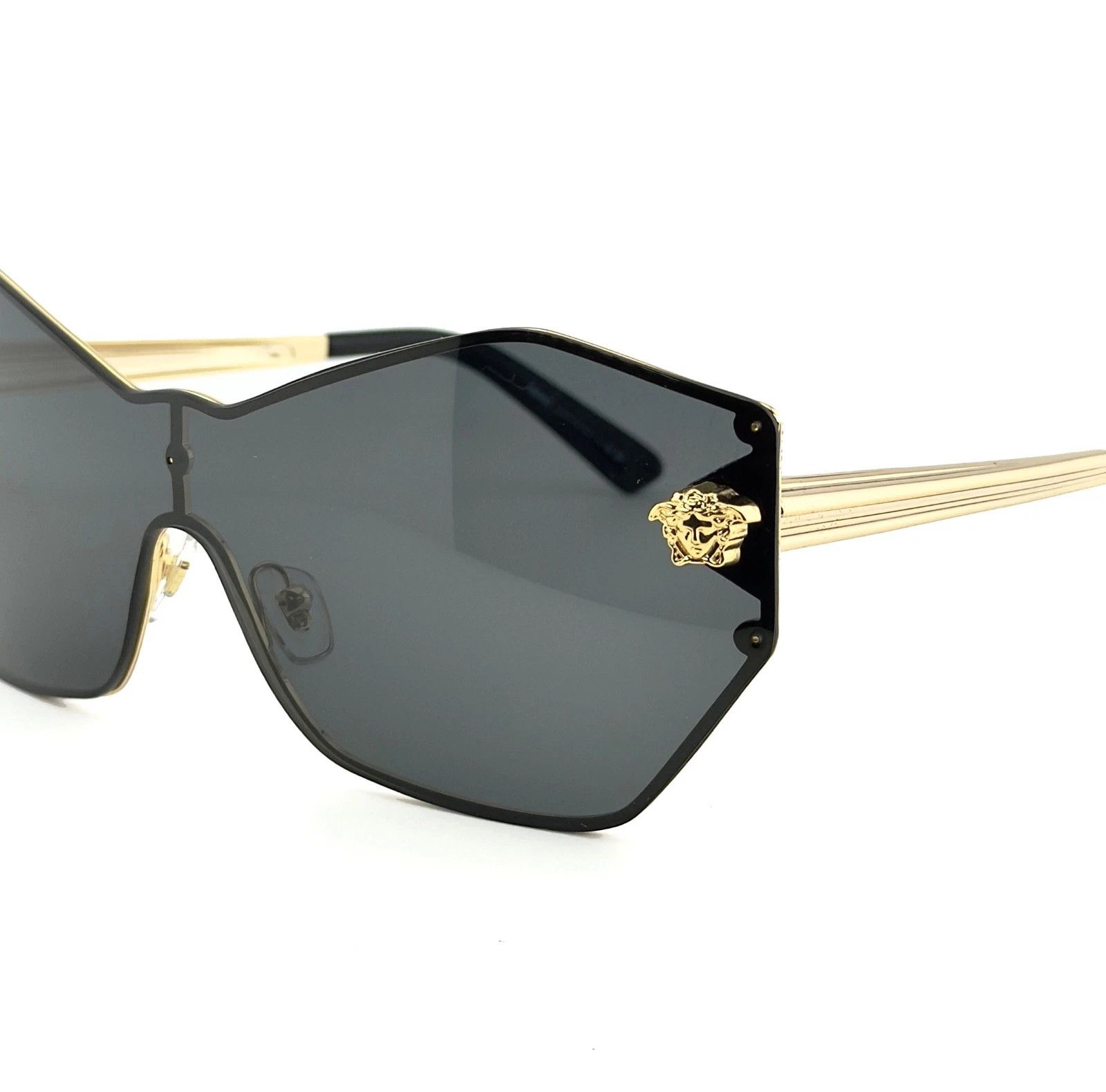 Versace VERSACE VE2182 GLAM Stud Medusa Head 2182 Black Sunglasses Size ONE SIZE - 9 Thumbnail