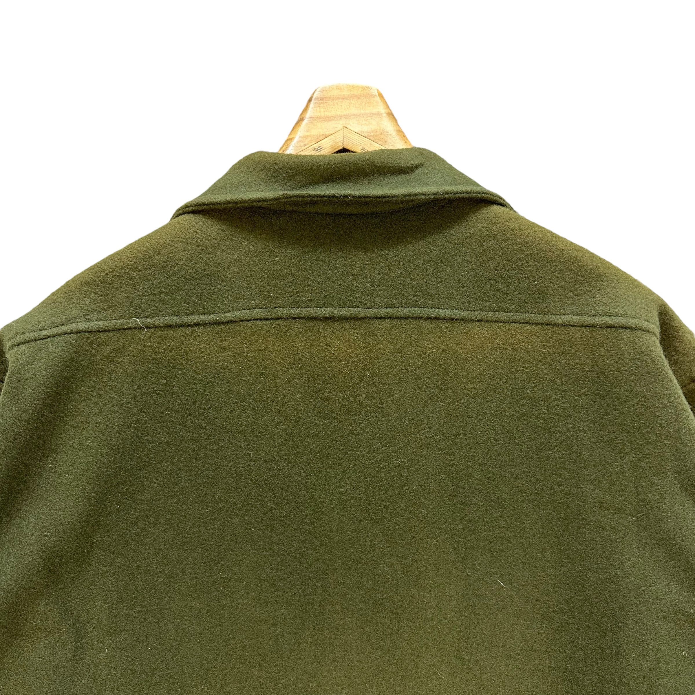 Stussy 90’s STUSSY Workwear Green Wool Flannel Jacket #105-1460 Size US L / EU 52-54 / 3 - 15 Thumbnail