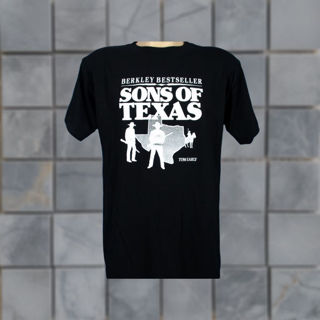 Vintage vintage SONS OF TEXAS T-Shirt Mens M Black 80s 90s western print shirt Short Sleeve Crew Neck Vintage Shirt Size US M / EU 48-50 / 2 - 1 Thumbnail