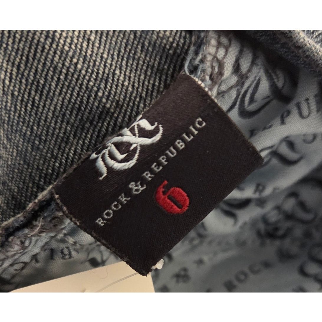 Rock & Republic Rock & Republic Distressed Blue Jeans - Women's Size 6 Size 28" / US 6 / IT 42 - 9 Thumbnail