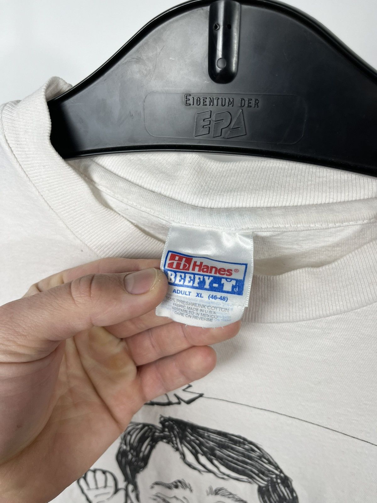 Other Vintage 90s Hanes Tee Made in USA XL Single Stitch Sleeve Size US XL / EU 56 / 4 - 4 Thumbnail