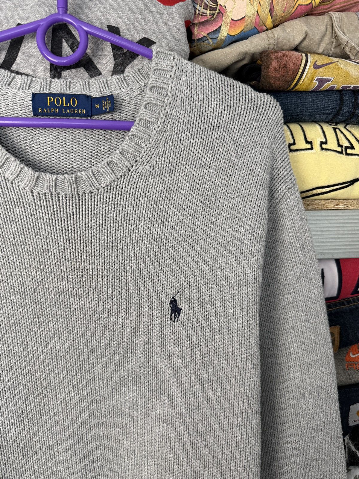 Polo Ralph Lauren Polo Ralph Lauren Knit Gray Sweater Cotton Mens Size US M / EU 48-50 / 2 - 5 Thumbnail