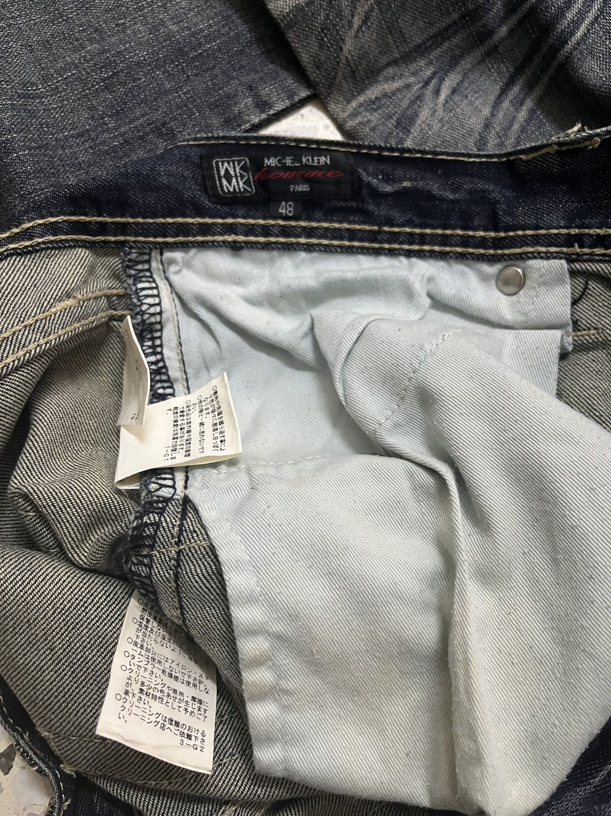 Michel Klein Michel Klein Femme Paris Distressed Multi-Zip Panel Denim Size US 32 / EU 48 - 7 Thumbnail