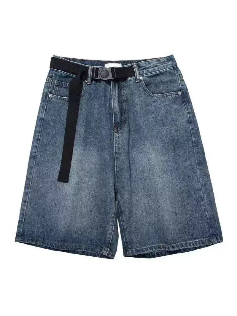 Japanese Brand Retro loose wide leg denim shorts Size US 32 / EU 48 - 6 Thumbnail