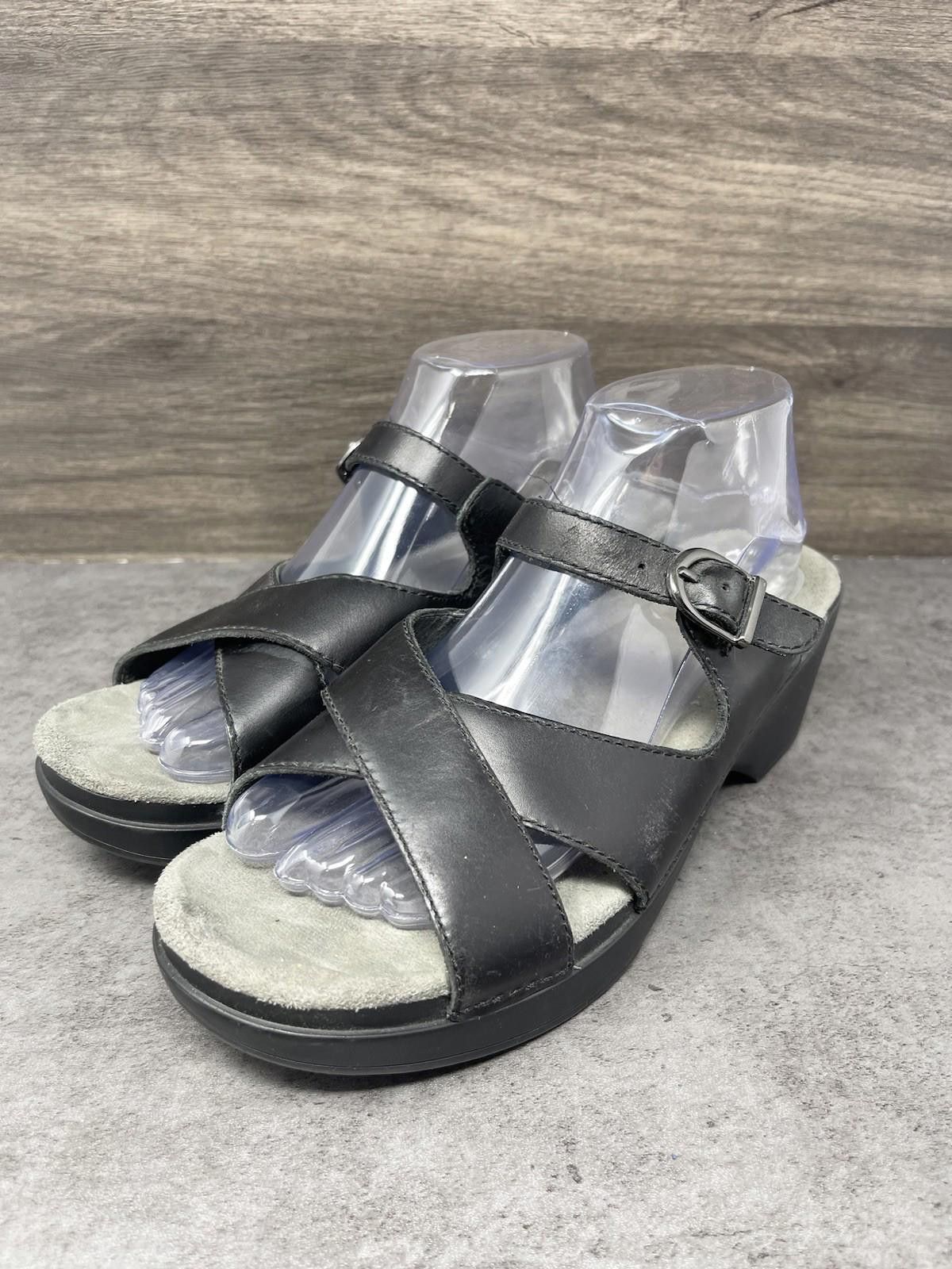 Dansko Dansko Sela Shoes Womens Size 11 (42) Black Sandals Size US 11 / IT 41 - 2 Thumbnail