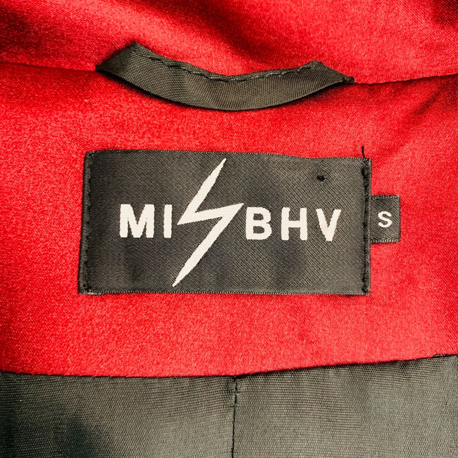 Misbhv MISBHV Black Burgundy Polyamide Blend Color Block Robe Coat Size S / US 4 / IT 40 - 7 Thumbnail