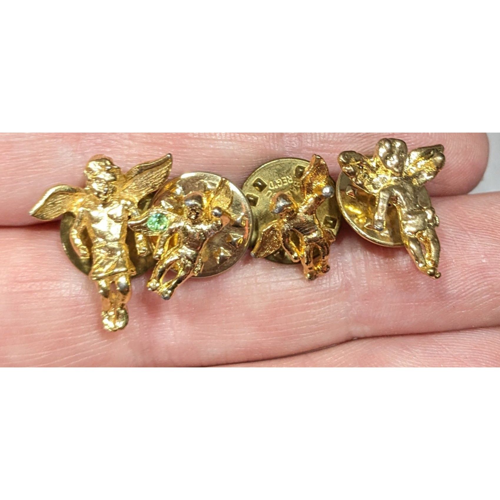 Other Vintage Religious Cherub/Guardian Lapel Pins Lot of 4 Size ONE SIZE - 2 Thumbnail