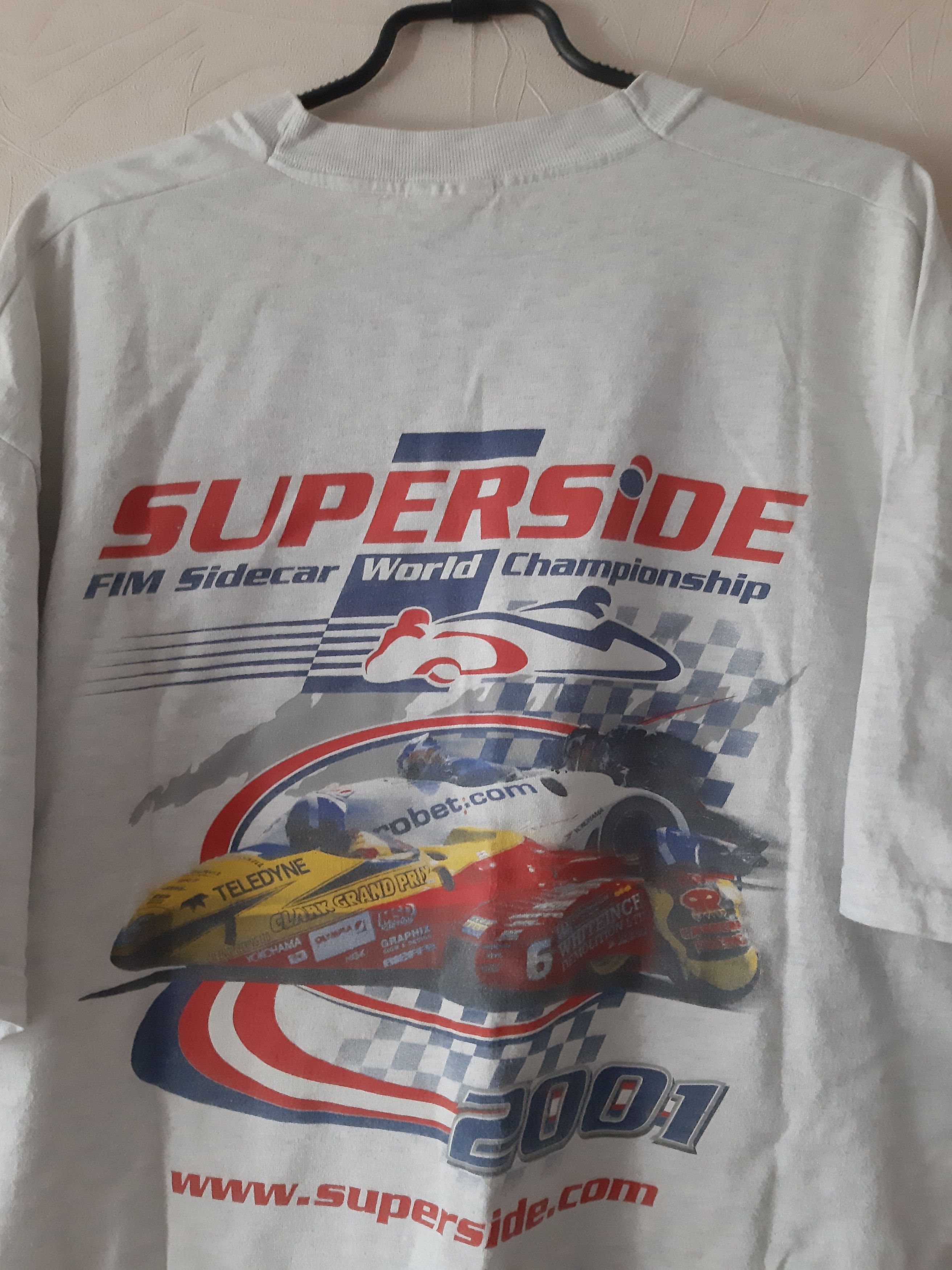 Vintage FIM Sidecar World Championship 2001 vintage shirt SUPERSIDE Size US XL / EU 56 / 4 - 4 Thumbnail