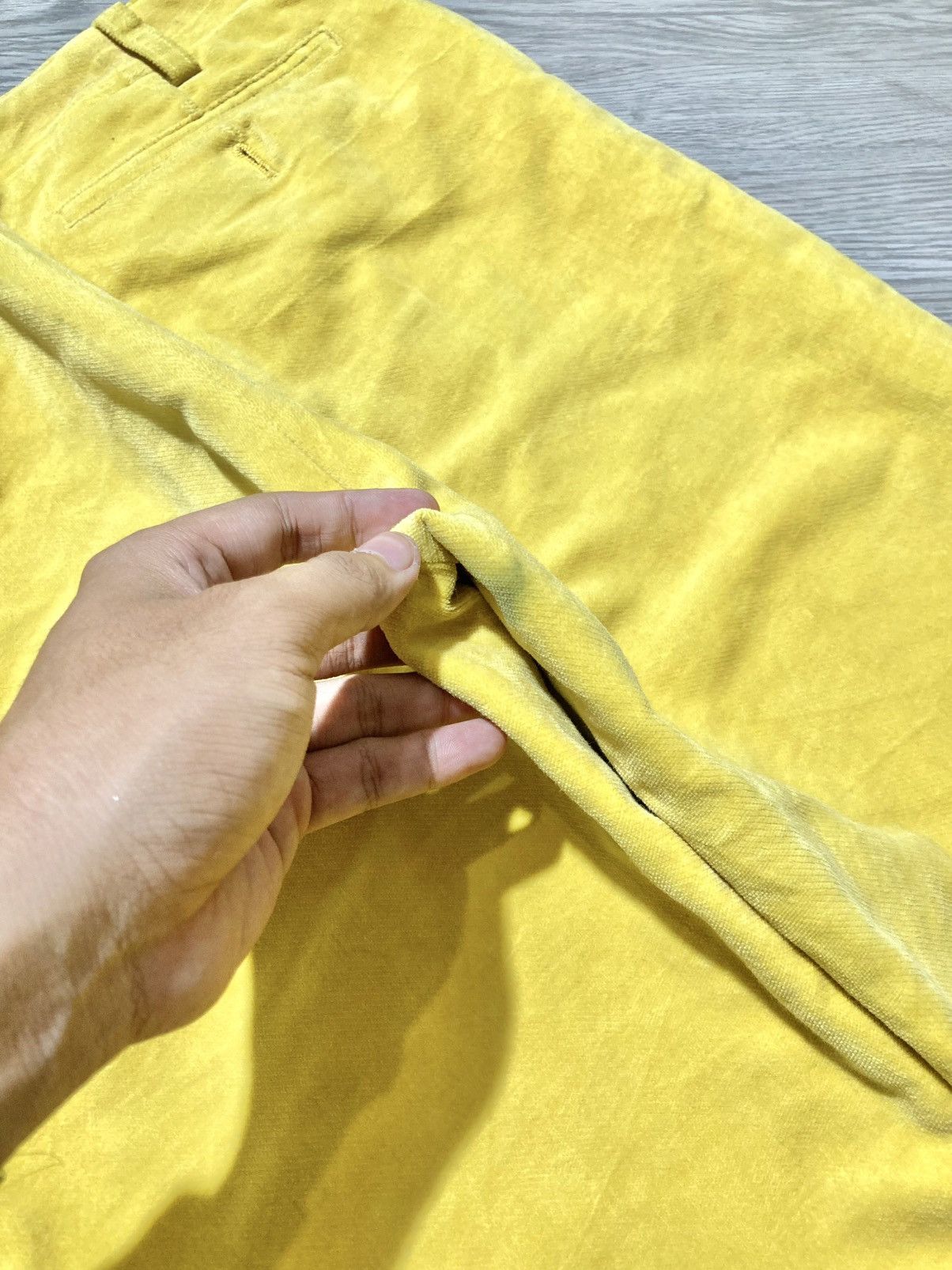 Jean Charles De Castelbajac 1990s Vintage Castelbajac Sport Wax Pants Yellow Luxury Size US 26 / EU 42 - 11 Thumbnail