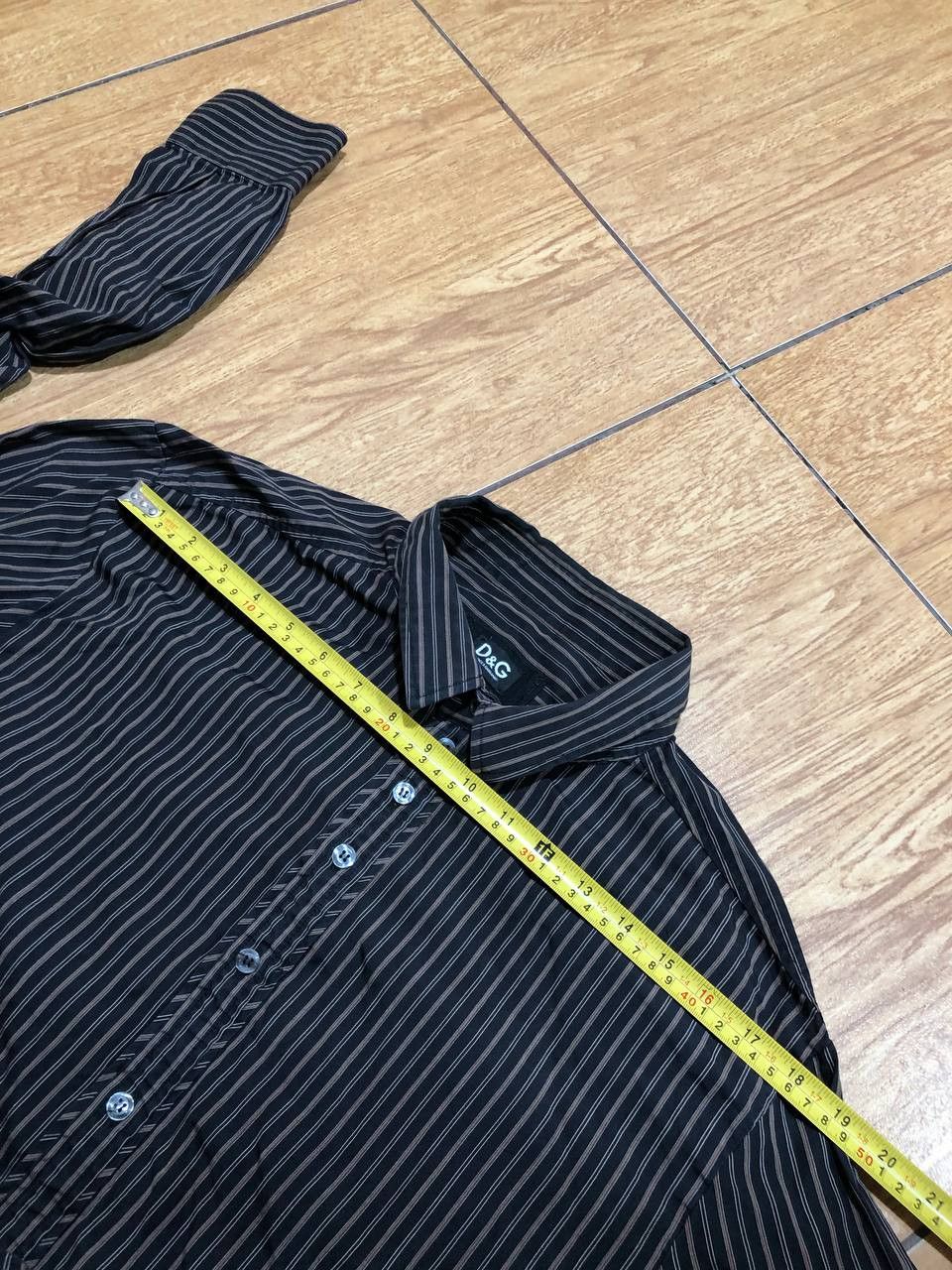 Dolce & Gabbana Dolce & Gabbana Striped Classic Fit Button Up Shirt Size M Size US M / EU 48-50 / 2 - 5 Thumbnail