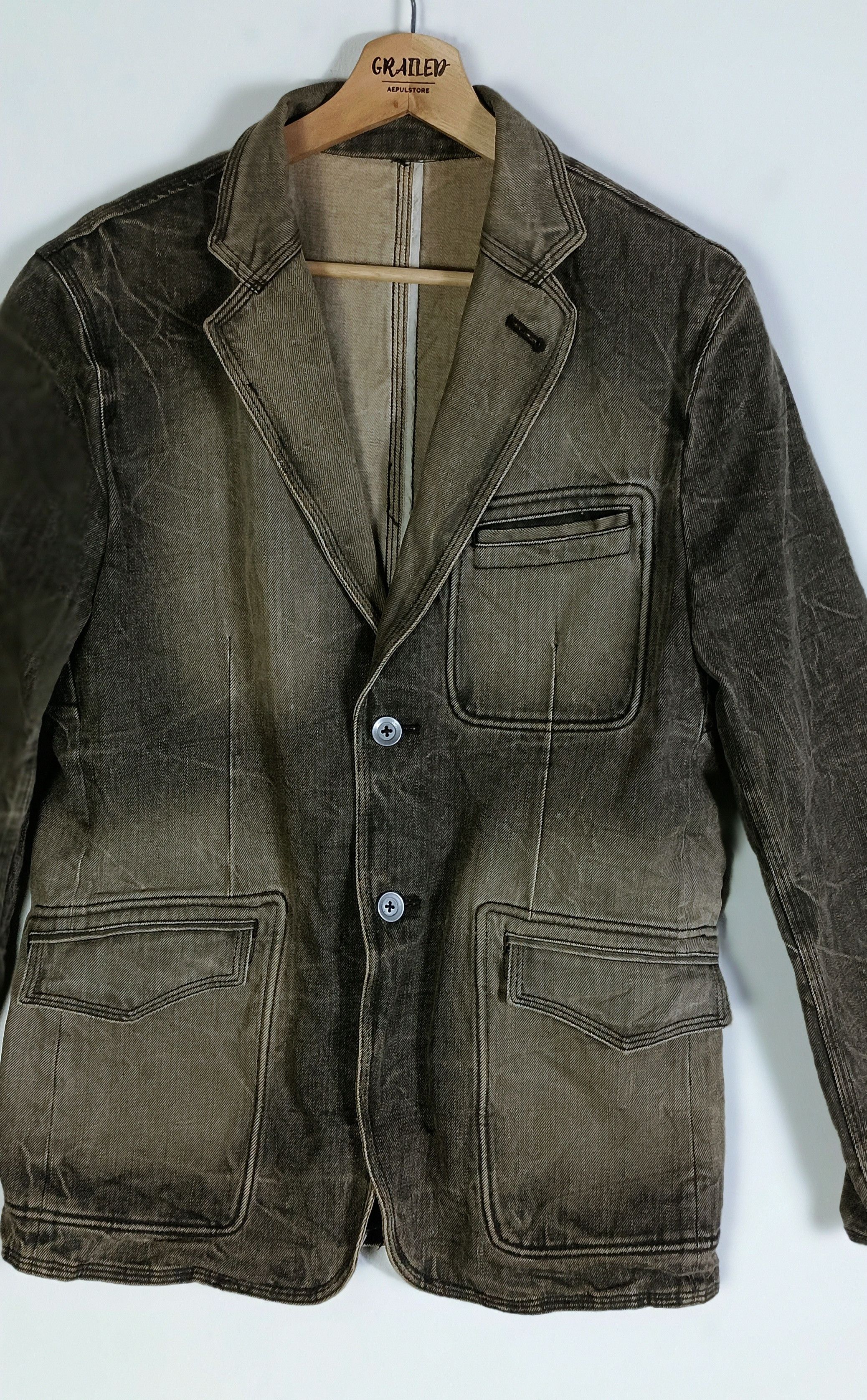 Jun Takahashi Vintage💥 Jun Men by Jun Takahashi Denim Chroe Size US M / EU 48-50 / 2 - 6 Thumbnail