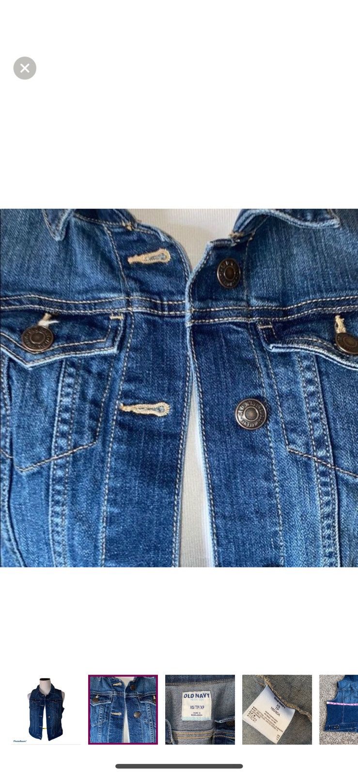 Old Navy Old navy XS denim vest Size XS / US 0-2 / IT 36-38 - 6 Thumbnail