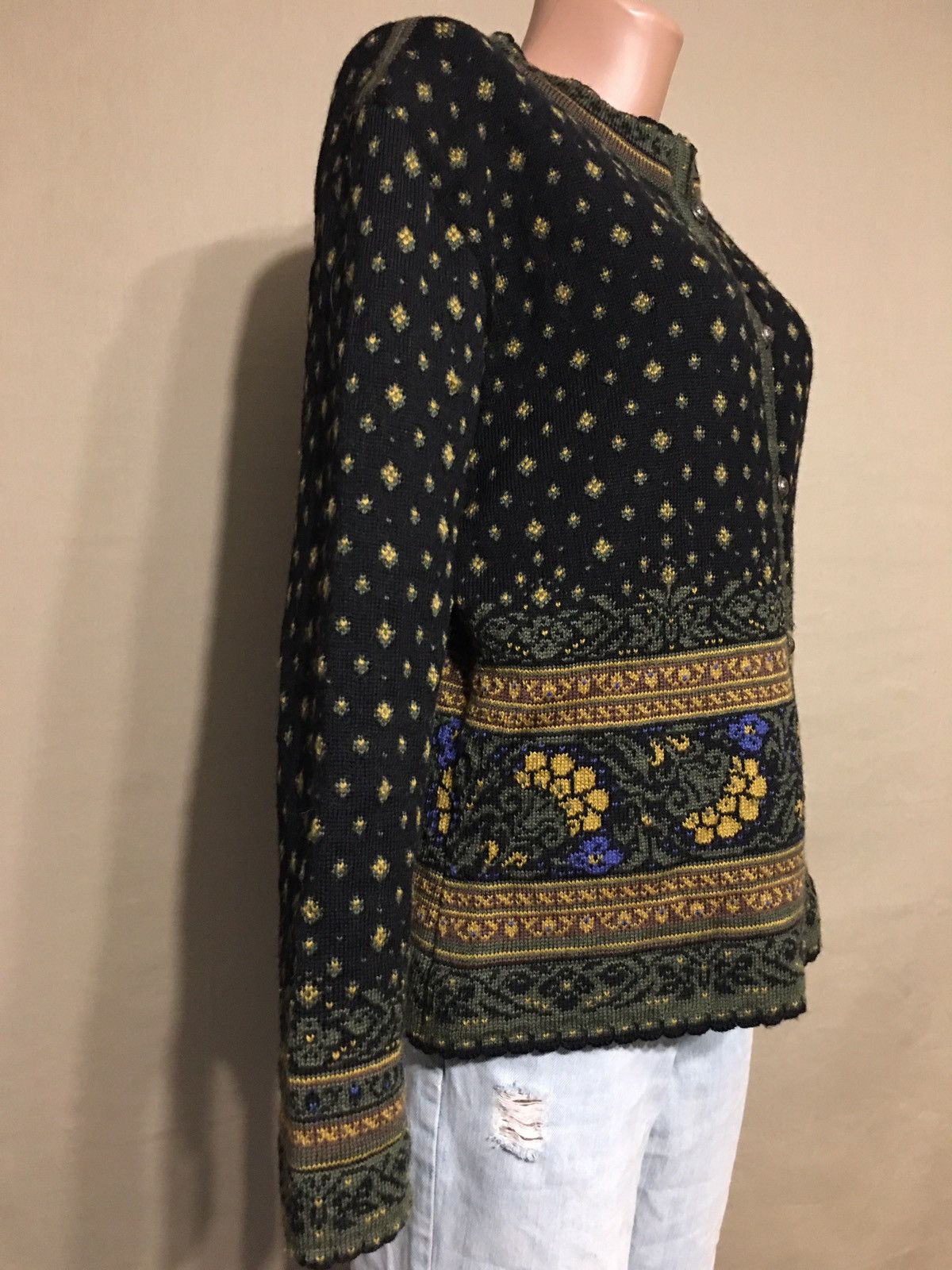 Dale Of Norway Dale of Norway Pure New Wool Knit Cardigan Sweater Size XL Size XL / US 12-14 / IT 48-50 - 4 Thumbnail