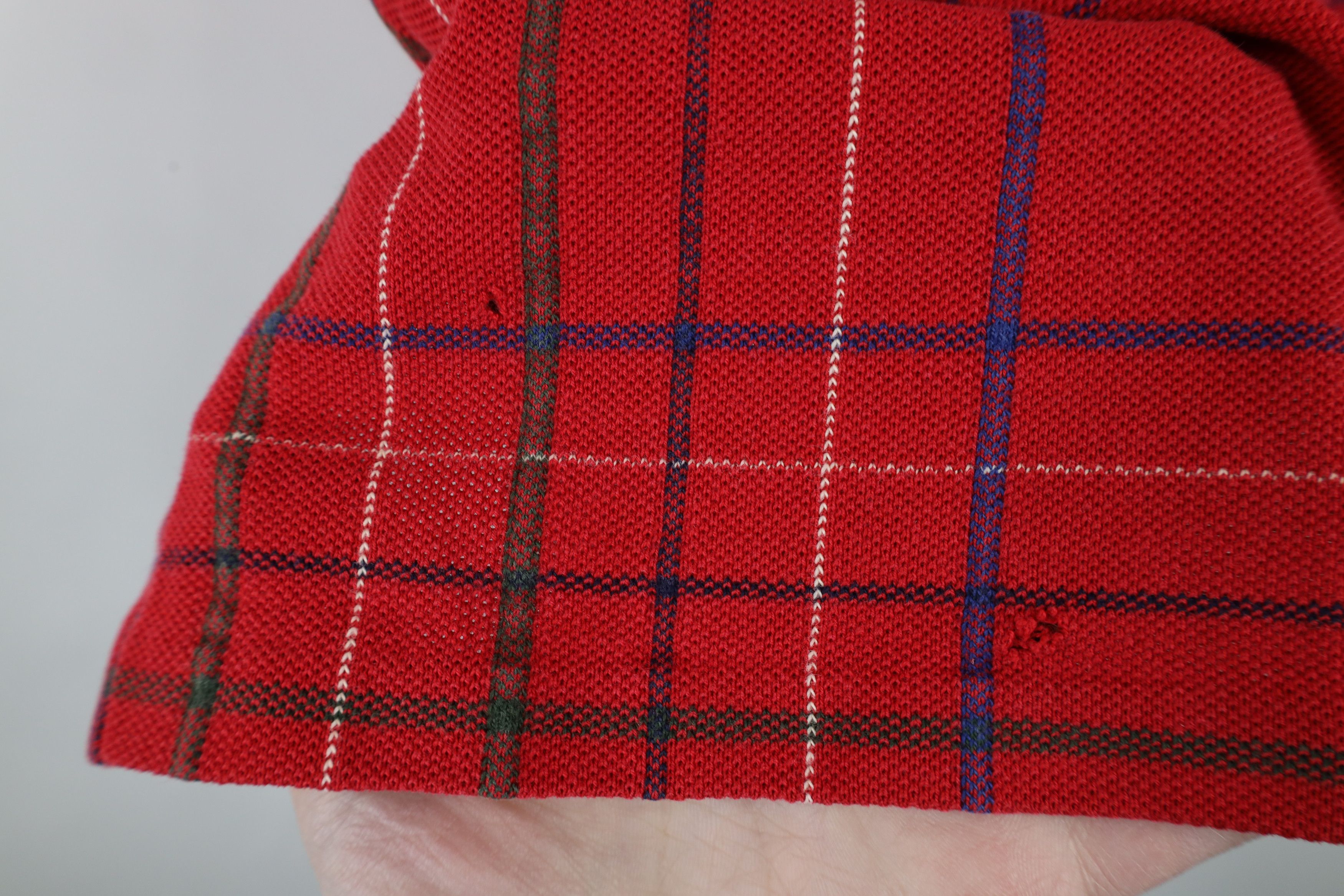 Ralph Lauren × Vintage Vintage 90s Ralph Lauren Short Sleeve Polo Shirt Plaid USA Size US L / EU 52-54 / 3 - 6 Thumbnail