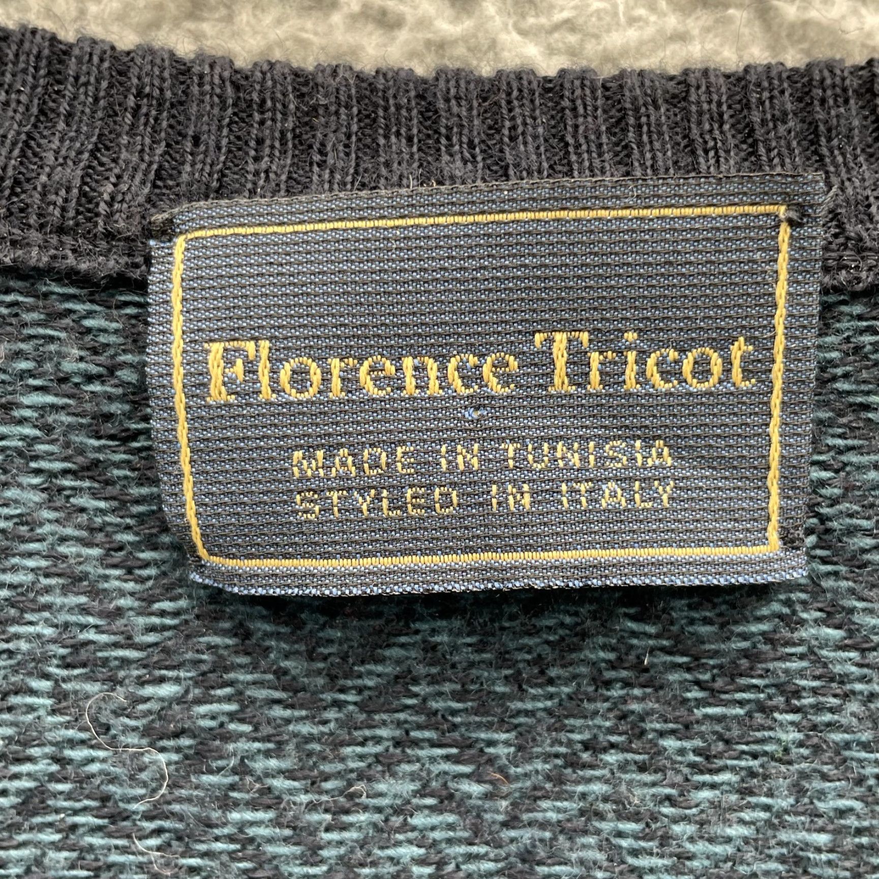 Vintage Florence Tricot Wool Sweater Mens XL Blue Fisherman Academia Cabin Preppy Office Size US XL / EU 56 / 4 - 3 Thumbnail