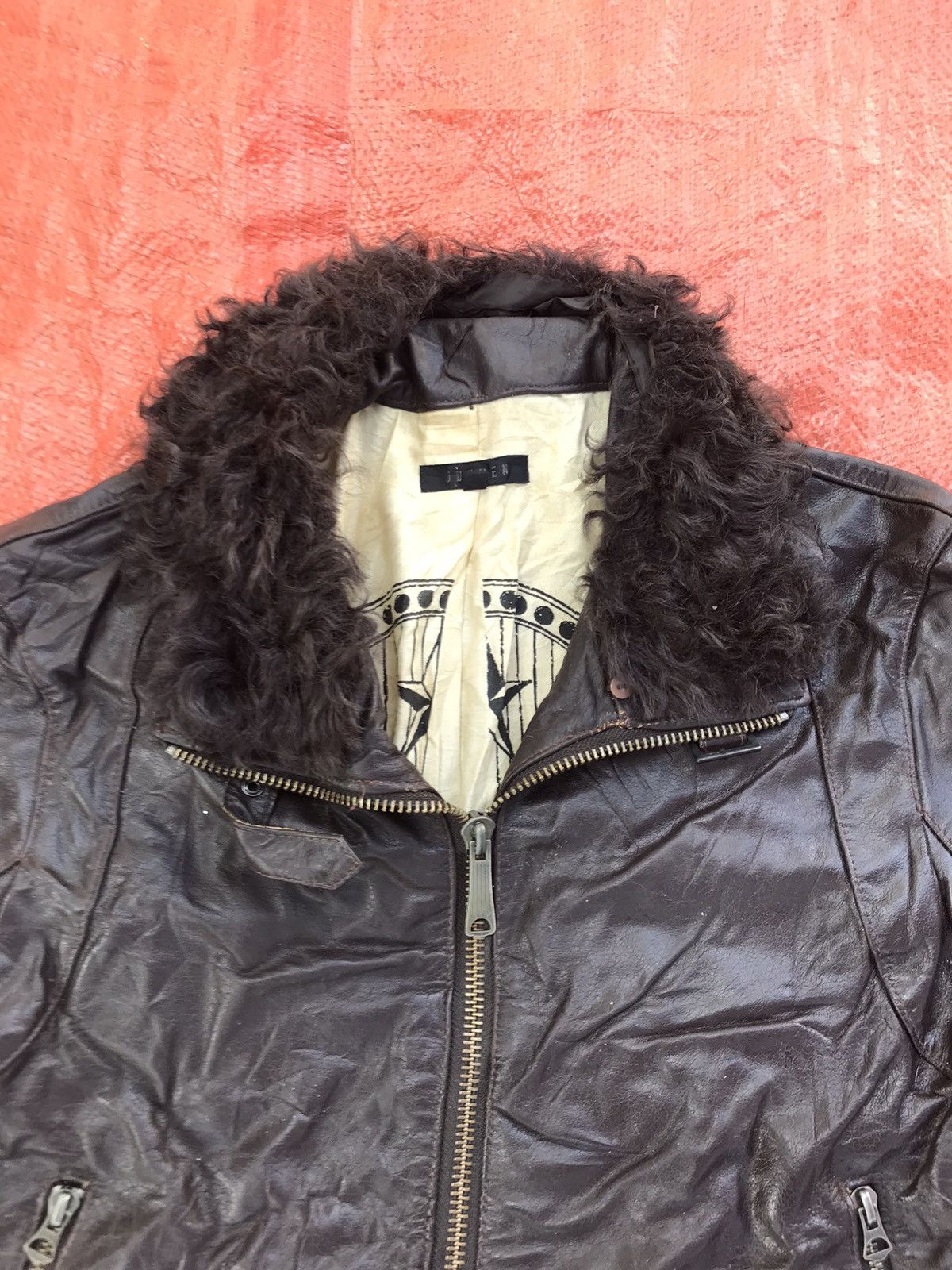Japanese Brand × Jun Takahashi JUN MEN RACING LEATHER JACKET BIKER Size US S / EU 44-46 / 1 - 3 Thumbnail