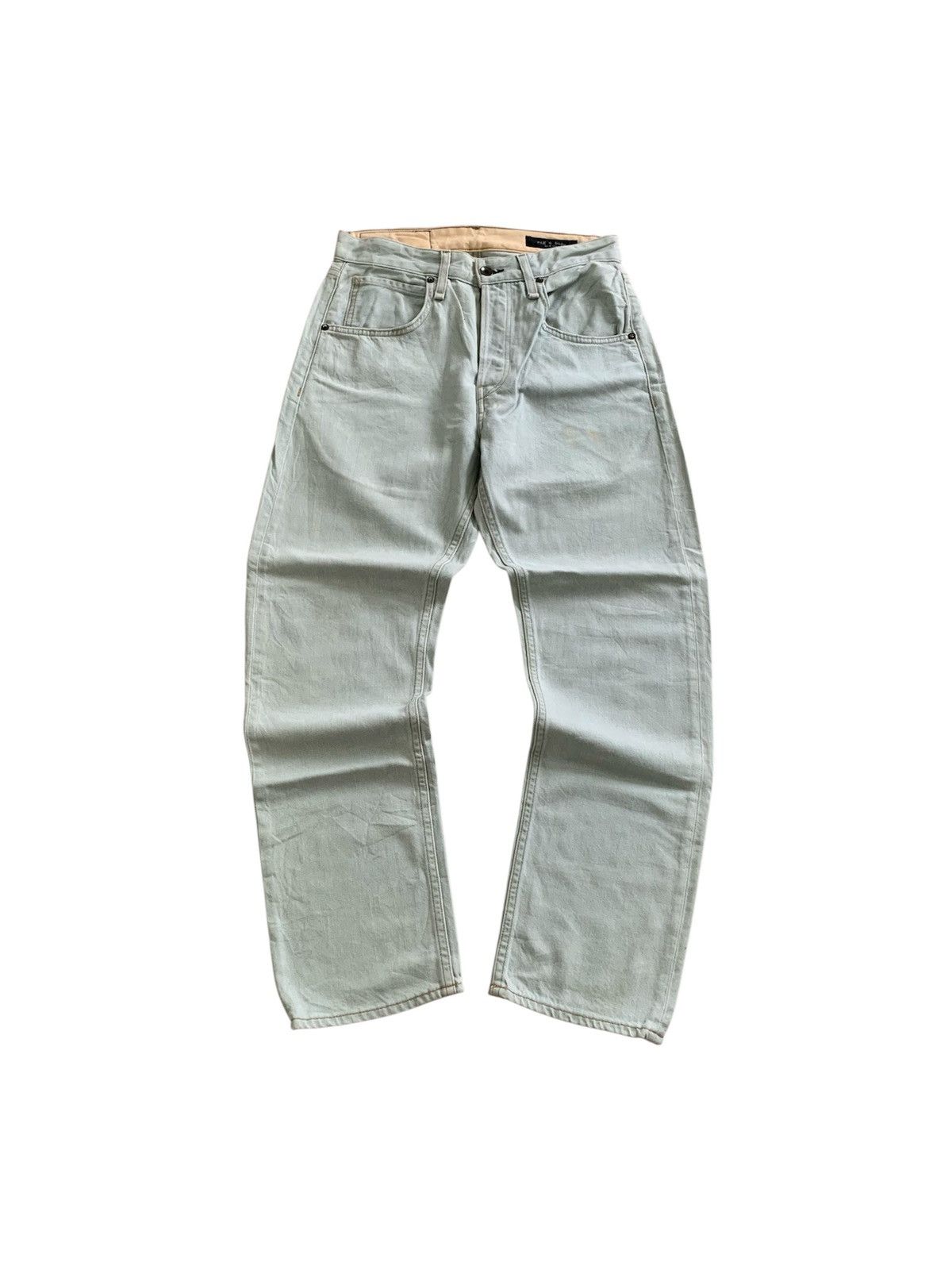 Rag & Bone Rag & Bone Newyork Slouch Tapered Dalton Light Blue Jeans Size US 28 / EU 44 - 11 Thumbnail