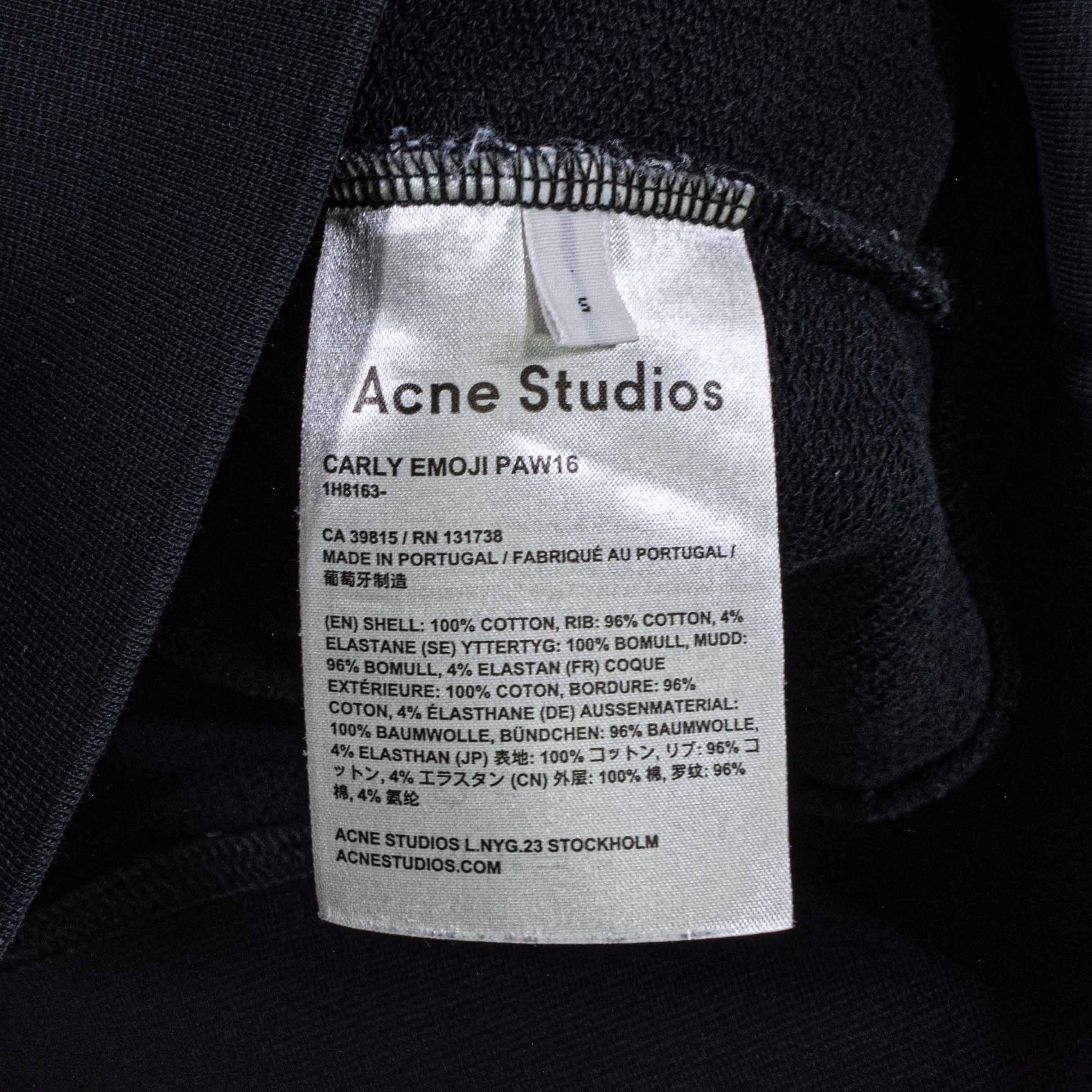 Acne Studios Acne Studios Sweatshirt Carly Emoji PAW16 Small Streetwear Size US S / EU 44-46 / 1 - 5 Thumbnail