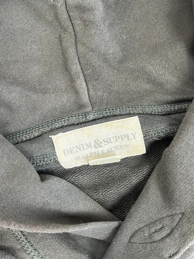 Polo Ralph Lauren Ralph Lauren Dark Grey Distressed USA Flag Hoodie Size US S / EU 44-46 / 1 - 9 Thumbnail