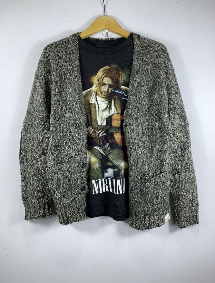 Issey Miyake Inherit Wool Cardigan Kurt Cobain Grunge Style Size US M / EU 48-50 / 2 - 1 Thumbnail