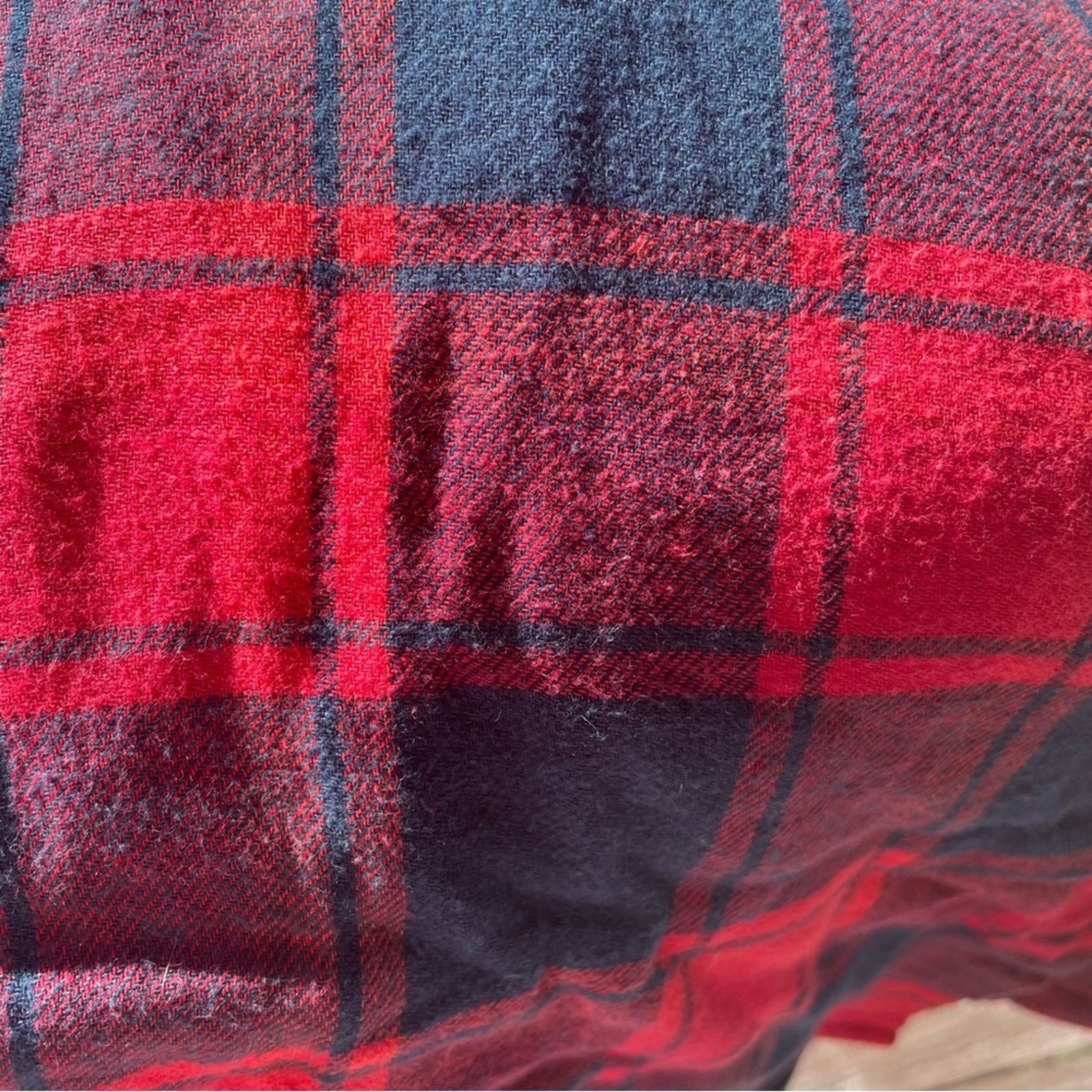 Other Alexander Del Rossa Red Plaid Flannel Shirt Size Large Size US L / EU 52-54 / 3 - 16 Thumbnail