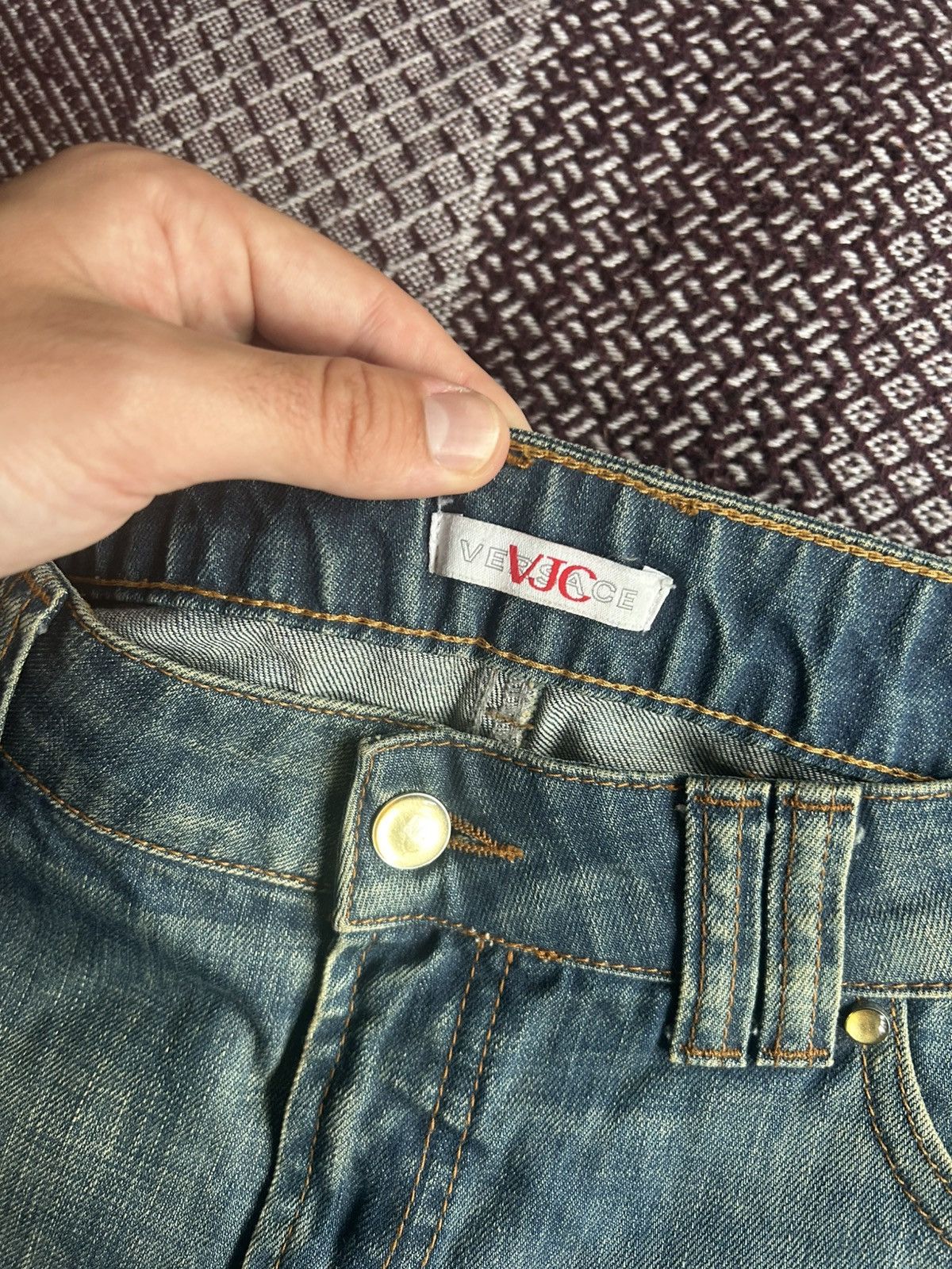 Versace Vintage Versace Jeans Mud Washed Streetwear Style Size 30 Size 30" / US 8 / IT 44 - 9 Thumbnail