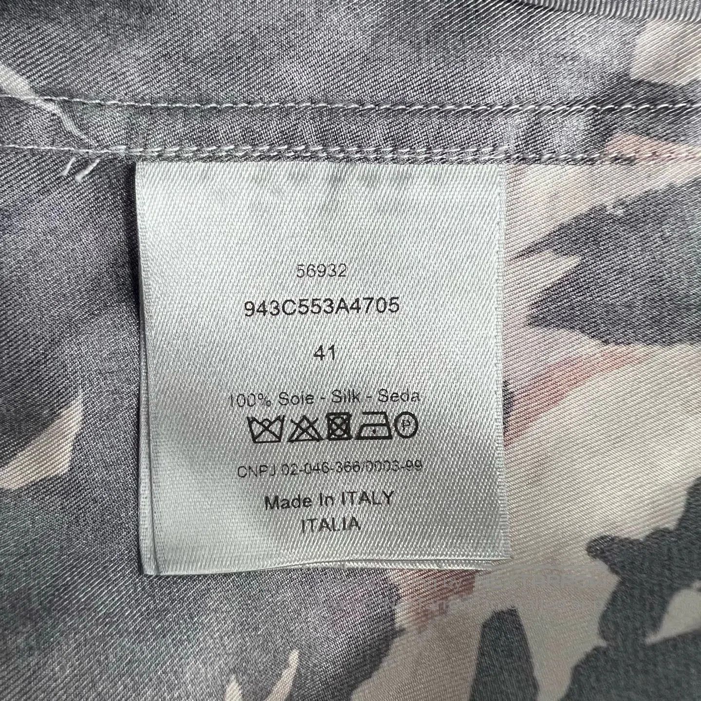 Dior dior silk short sleeve shirt with print. Size US M / EU 48-50 / 2 - 4 Thumbnail