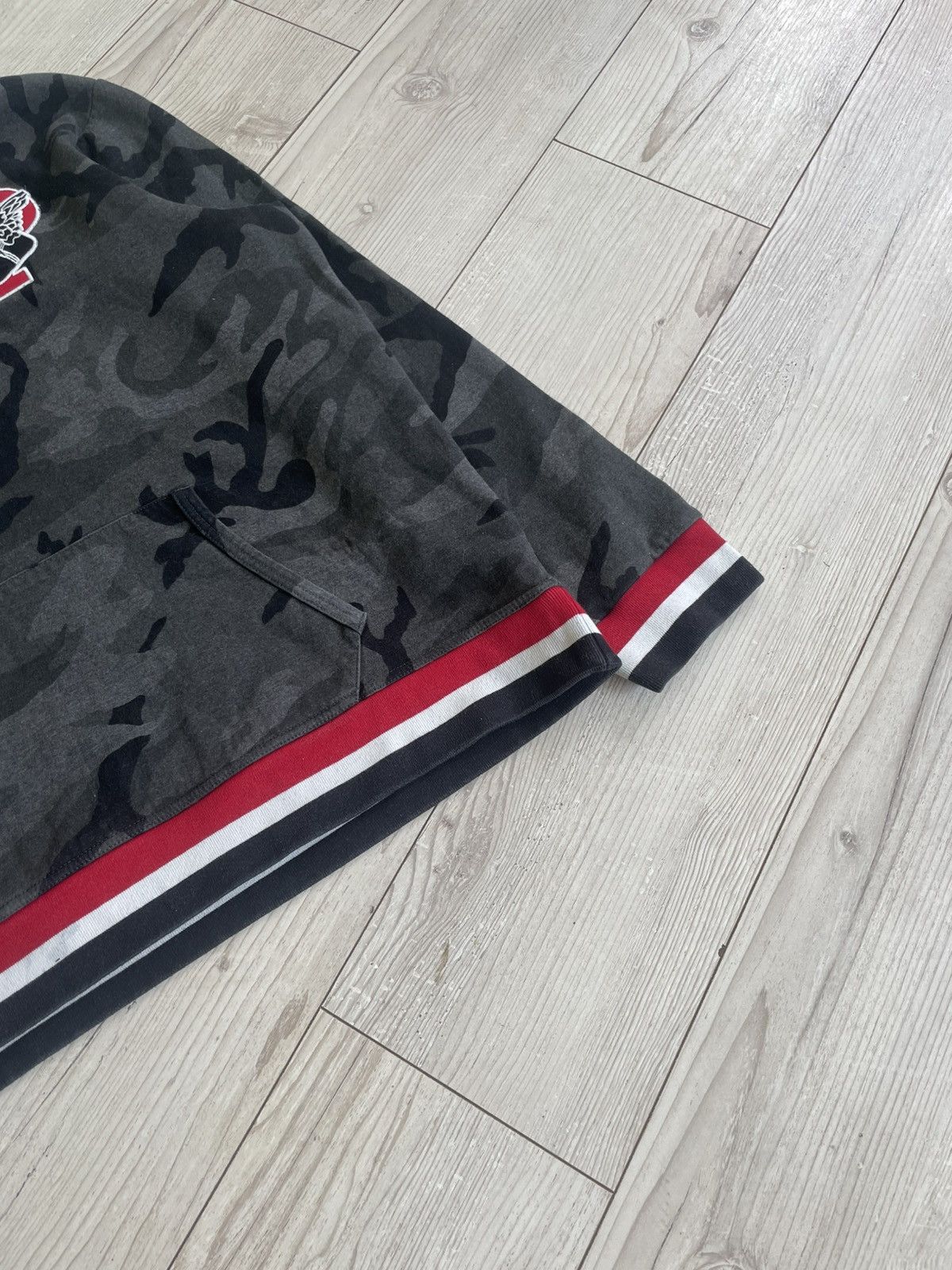 Vintage Polo Ralph Lauren P Wing Camo Hoodie Size US XXL / EU 58 / 5 - 6 Thumbnail
