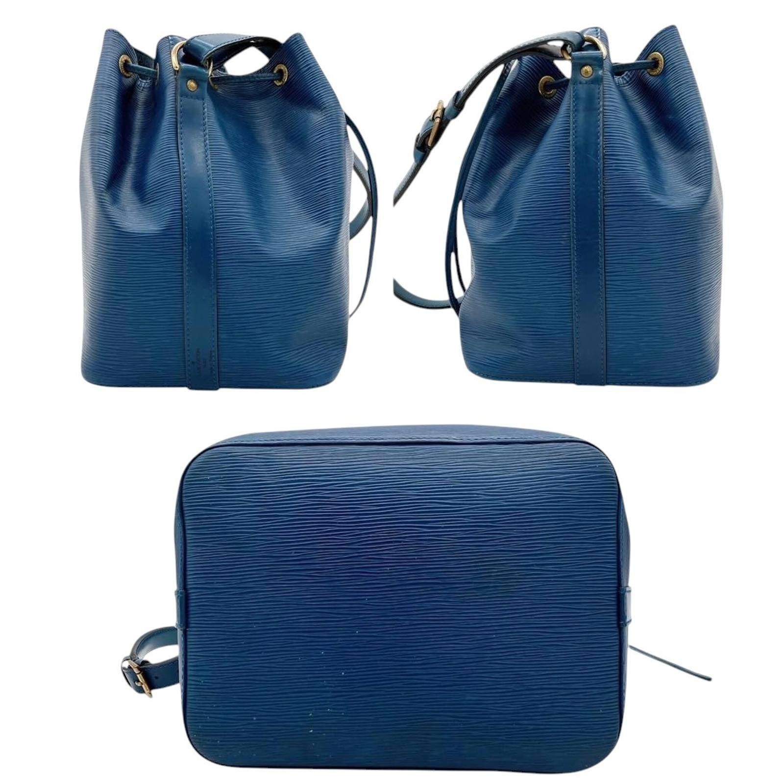 Louis Vuitton Louis Vuitton - Blue Epi Leather Bucket Bag Size ONE SIZE - 4 Thumbnail