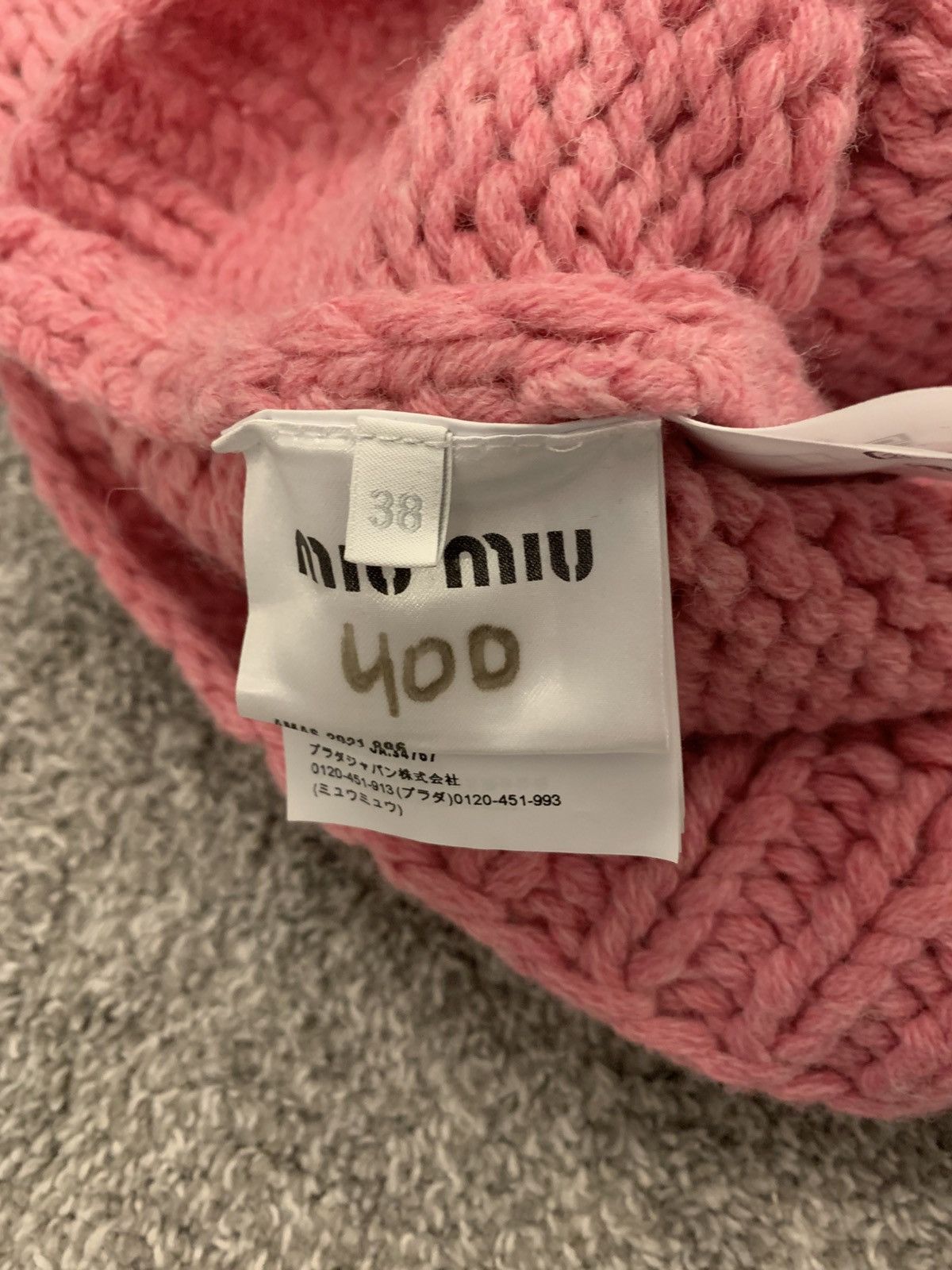 Miu Miu Miu Miu Shetland “Petalo” Heavy Knit Zip Cardigan –(UK 6–8) Size S / US 4 / IT 40 - 9 Thumbnail