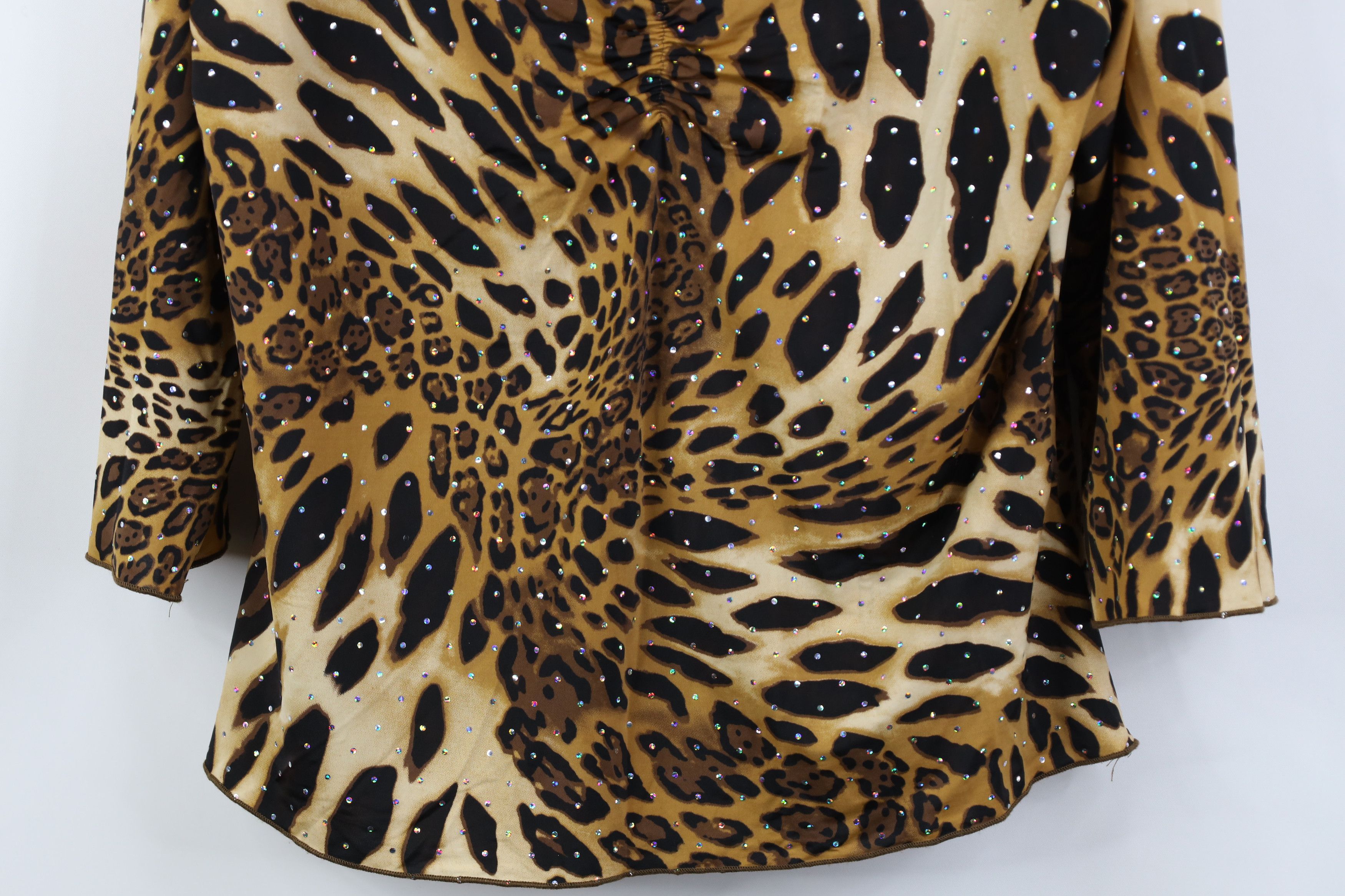 Vintage Vintage 90s Y2K Babydoll Fairy Leopard Cheetah Shirt Top USA Size XL / US 12-14 / IT 48-50 - 3 Thumbnail