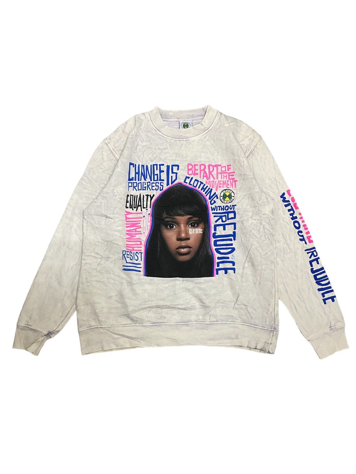 Cross Colours × Japanese Brand Vintage Cross Colour LeftEye Massage Tie Dye Sweatshirt Size US M / EU 48-50 / 2 - 1 Thumbnail