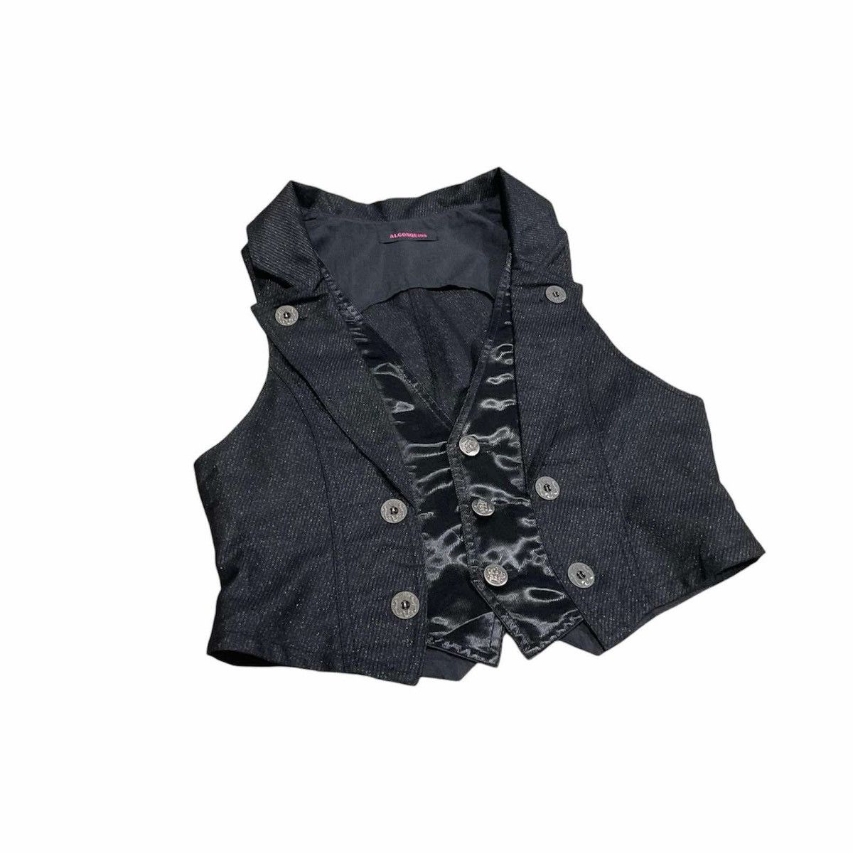 Hysteric Glamour × Japanese Brand × Seditionaries 🔥Crazy Punk Y2K Algonquins Vest Black Goth Size US S / EU 44-46 / 1 - 2 Thumbnail