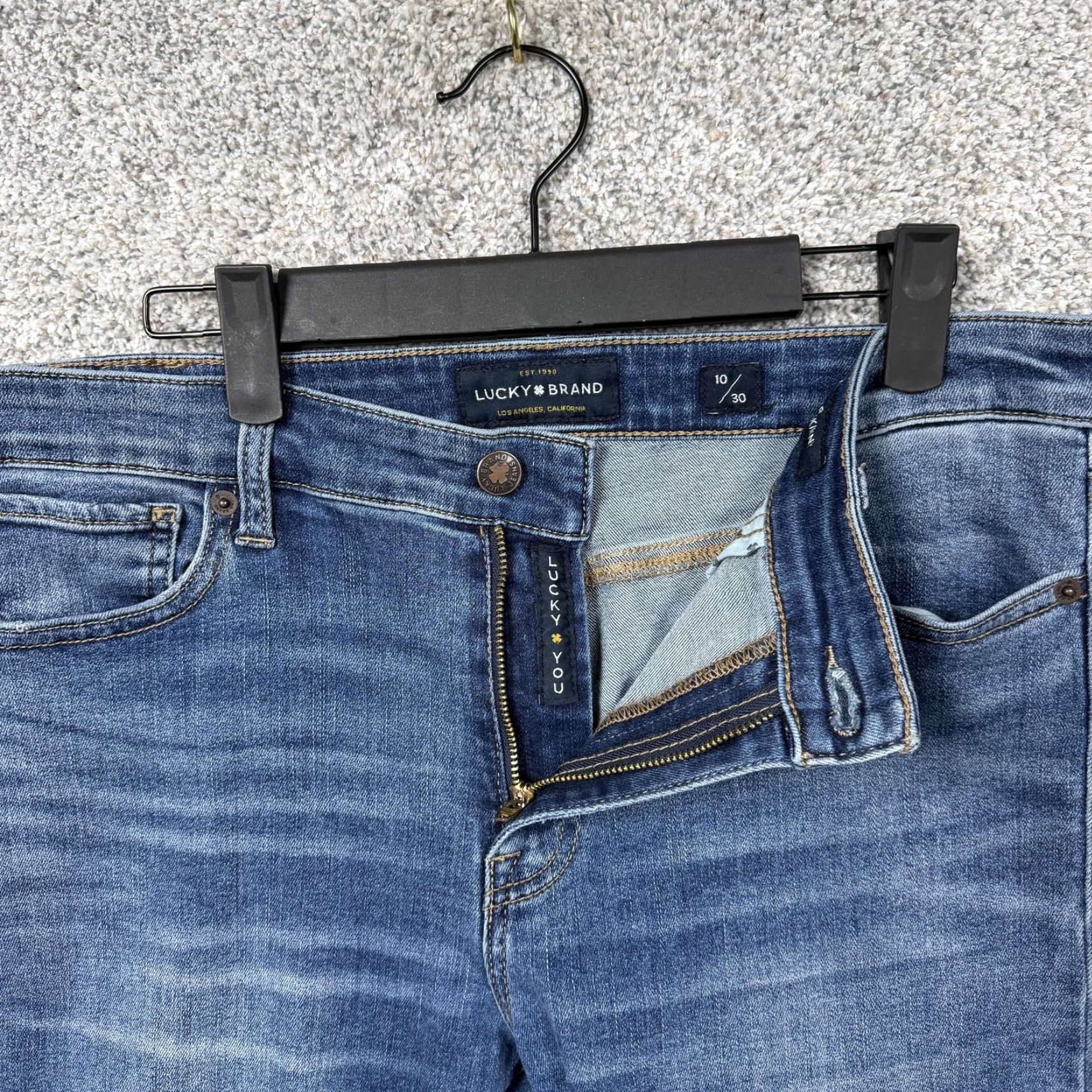 Lucky Brand Lucky Brand Ava Super Skinny Jeans Womens 10/30 Blue Mid Rise Stretch Denim Shirt? Size 32" / US 10 / IT 46 - 6 Thumbnail