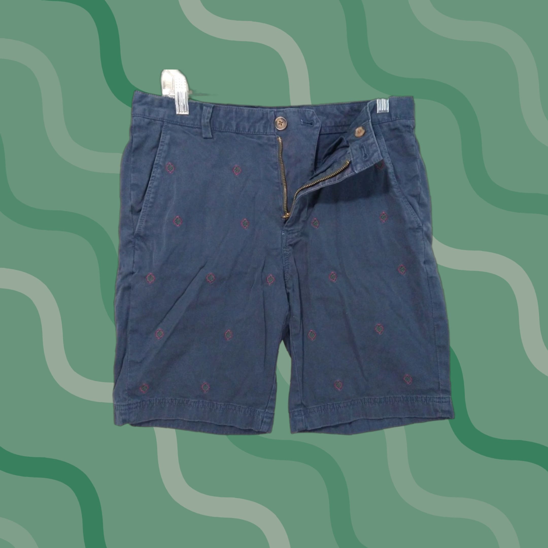 Brooks Brothers Brooks Brothers Shorts Mens 32 Navy Blue Chino Flat Front Southwest Mid Rise Casual Summer Spring Size US 32 / EU 48 - 1 Thumbnail