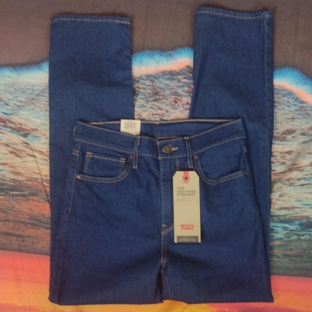 Levi's LEVI'S high rise straight jeans size 28x30 Size 28" / US 6 / IT 42 - 3 Thumbnail