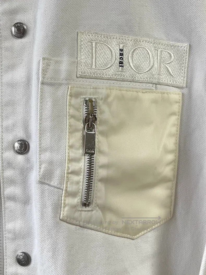 Dior Dior Co-branded white denim jacket Size US M / EU 48-50 / 2 - 4 Thumbnail