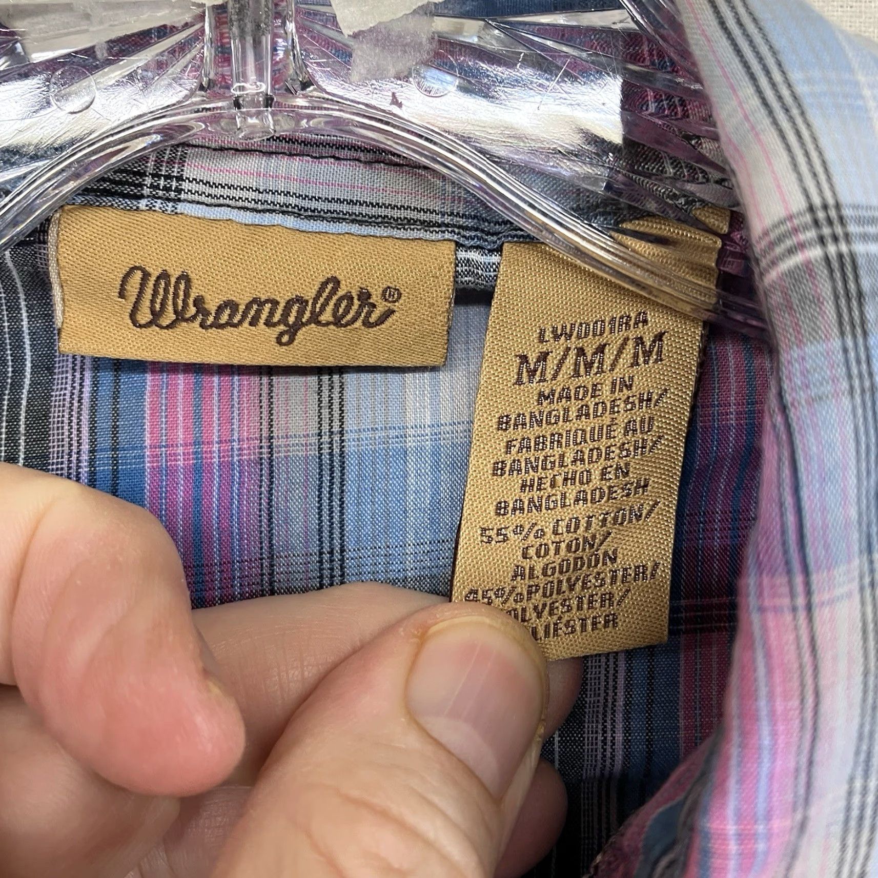 Wrangler Wrangler Western Shirt Pear Snap Long Sleeve Button-Up Cotton Blend Multicolor Adult Medium Womens Size M / US 6-8 / IT 42-44 - 3 Thumbnail
