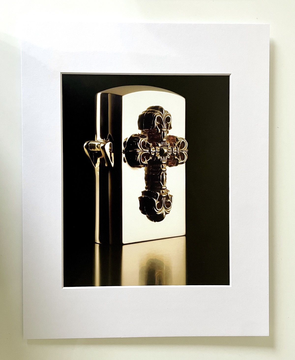 Chrome Hearts Chrome Hearts 11x14 gold jewelry Matted Frame cutout poster Size ONE SIZE - 1 Thumbnail