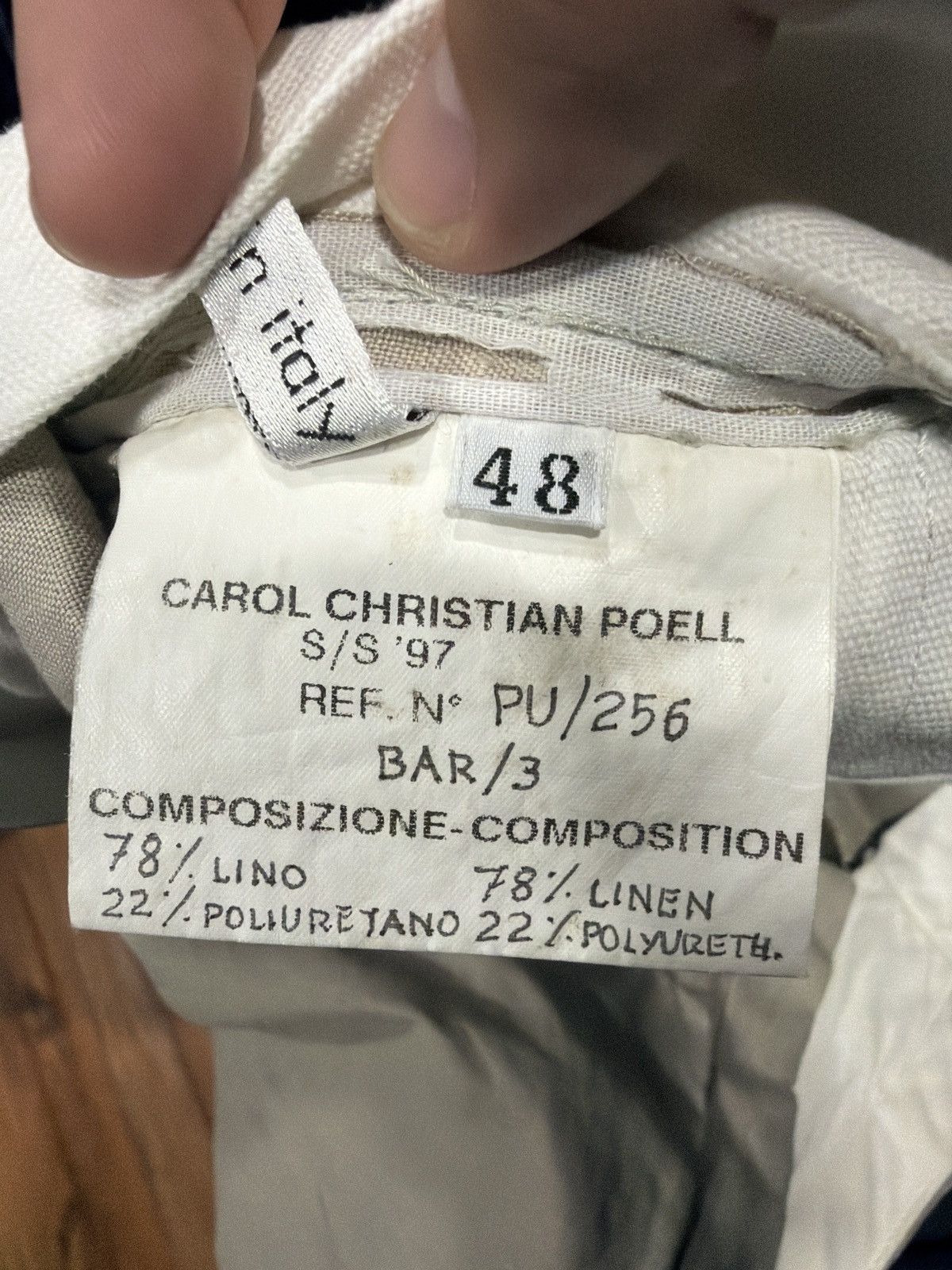 Carol Christian Poell Carol Christian Poell SS97 Rubberized Trousers Size US 32 / EU 48 - 3 Thumbnail