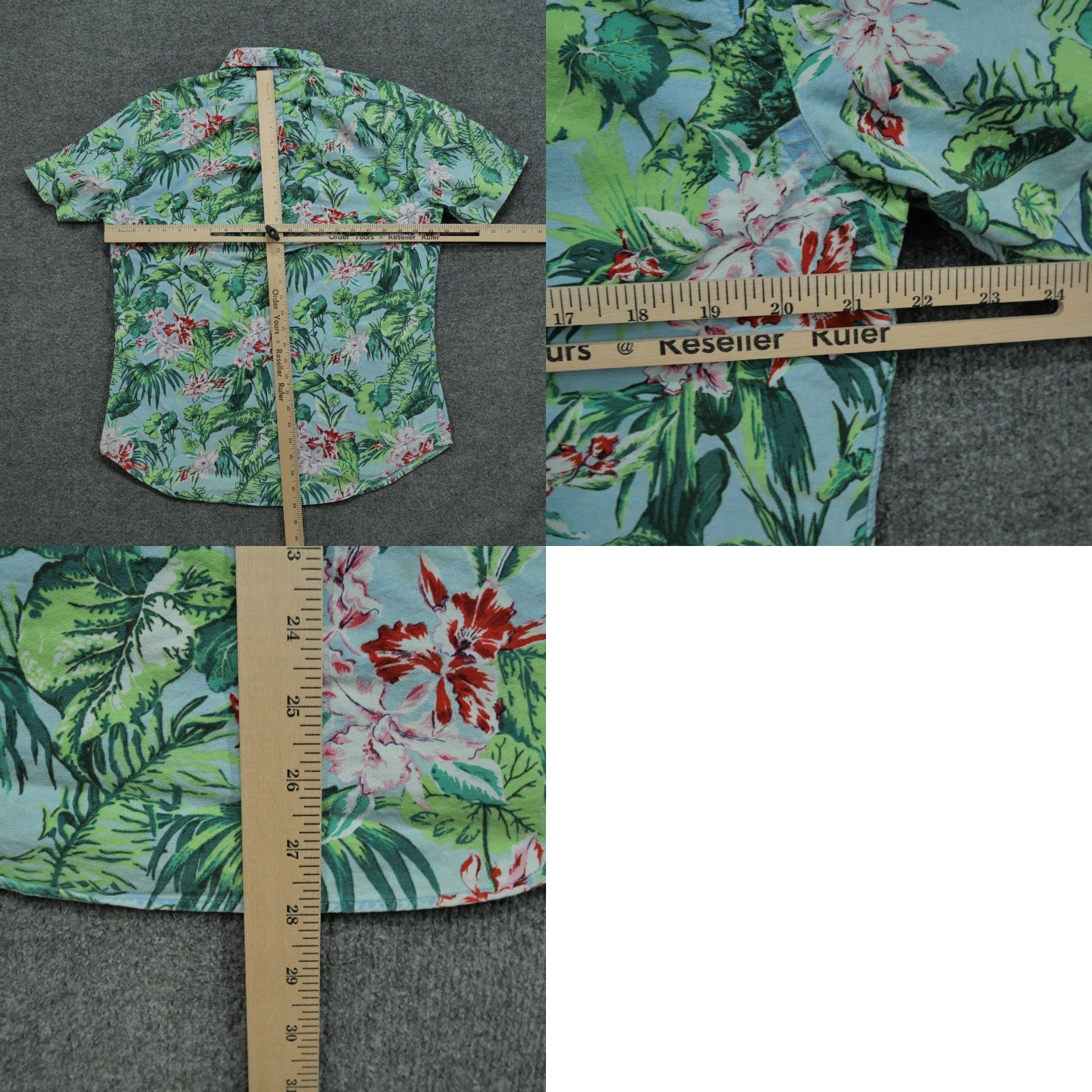 Ralph Lauren Ralph Lauren Shirt Mens Large Green Blue Hawaiian Floral Button Up Slim Fit Size US L / EU 52-54 / 3 - 8 Thumbnail
