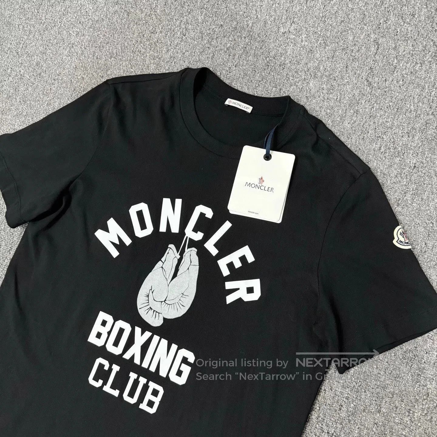 Moncler Black Boxing Club Graphic Short Sleeve Shirt. Size US M / EU 48-50 / 2 - 3 Thumbnail